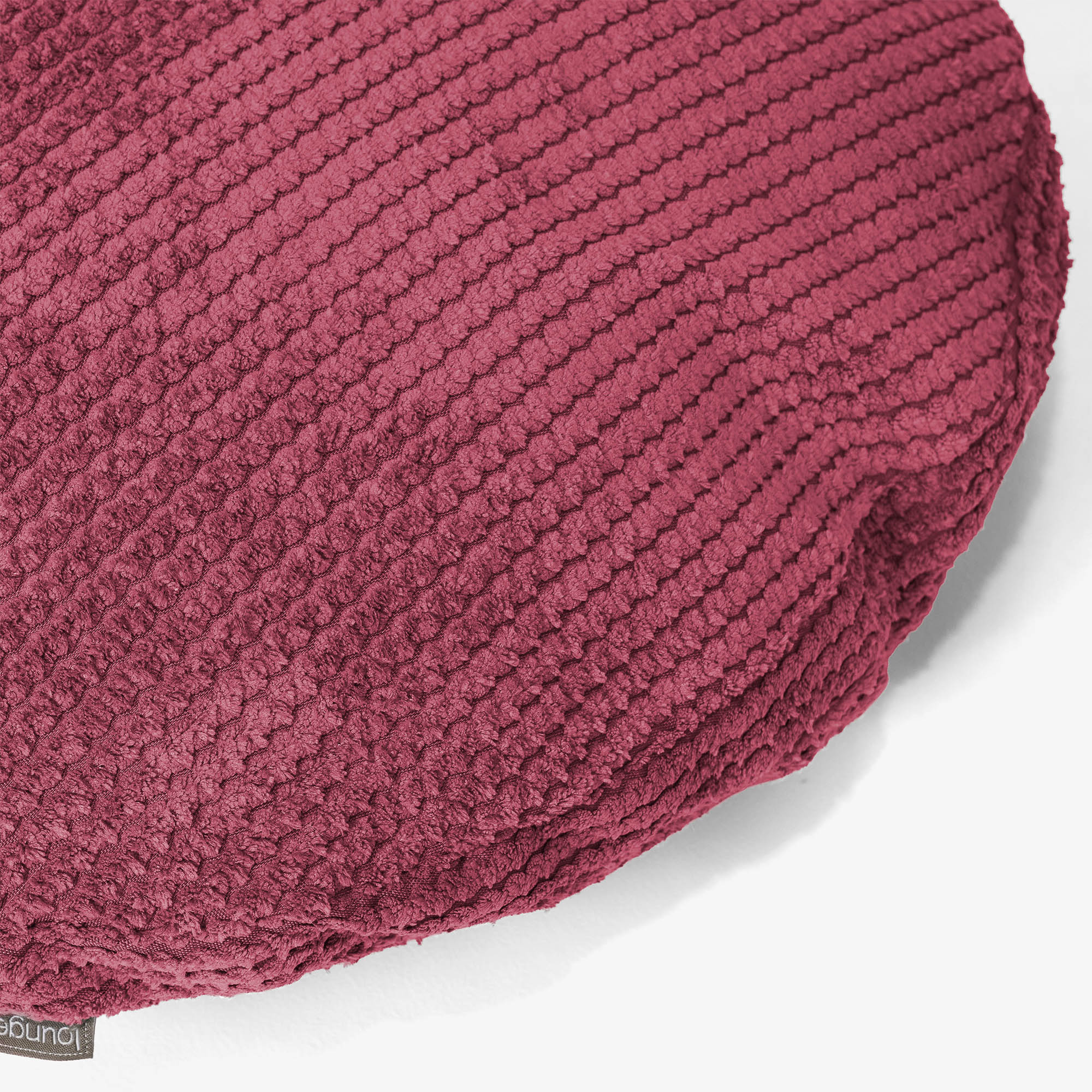 Dekokissen / Sofa Kissenbezug Rund 50cm - Pom-Pom Pastellrot - Image 2