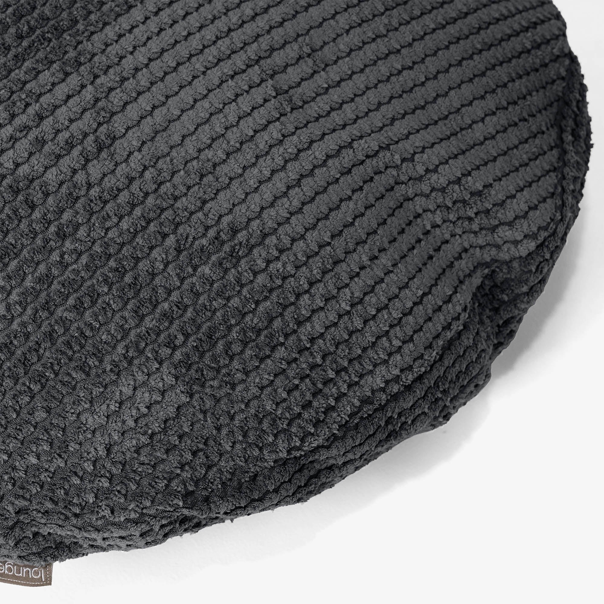 Dekokissen / Sofa Kissenbezug Rund 50cm - Pom-Pom Schwarz - Image 2