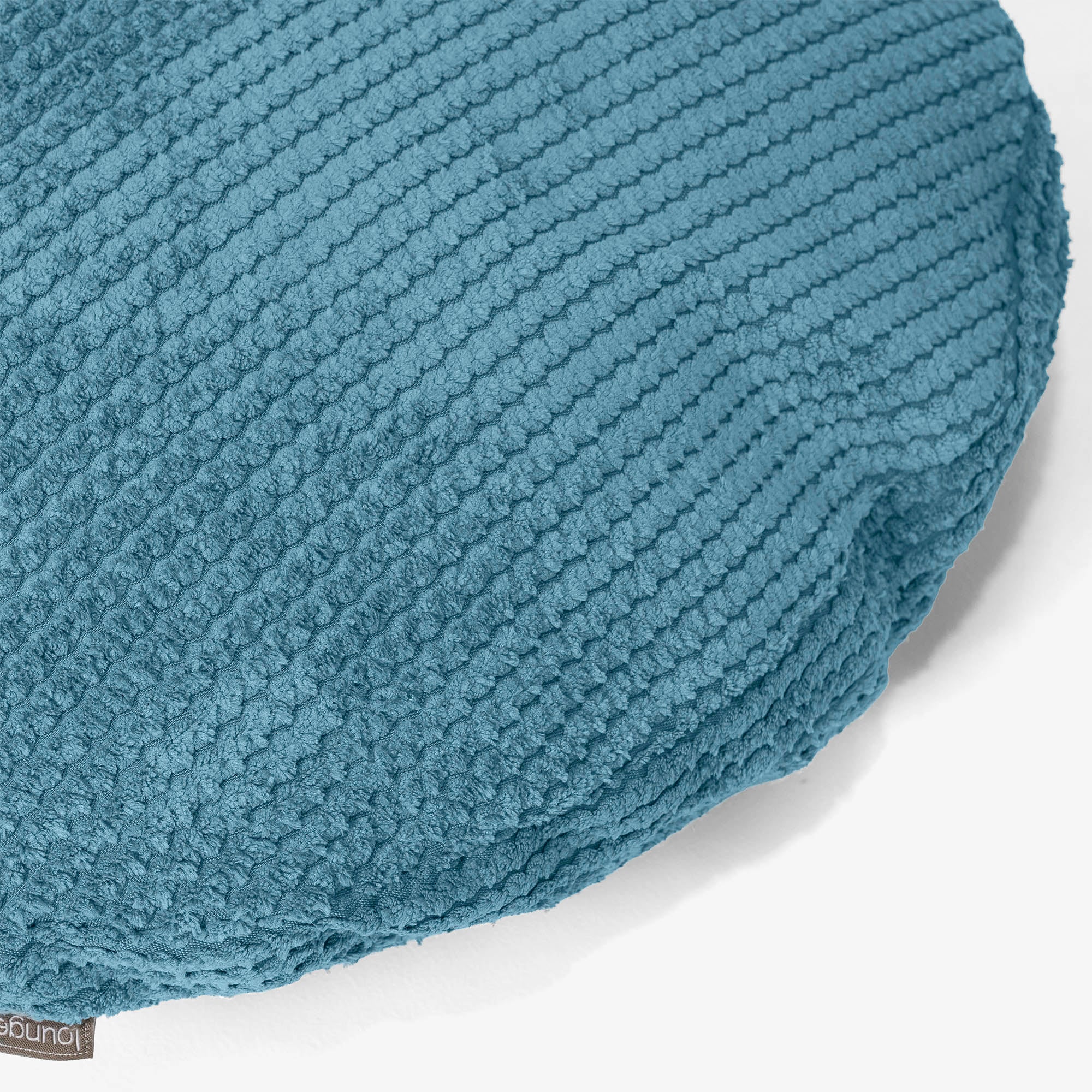 Dekokissen / Sofa Kissenbezug Rund 50cm - Pom-Pom Türkis - Image 2