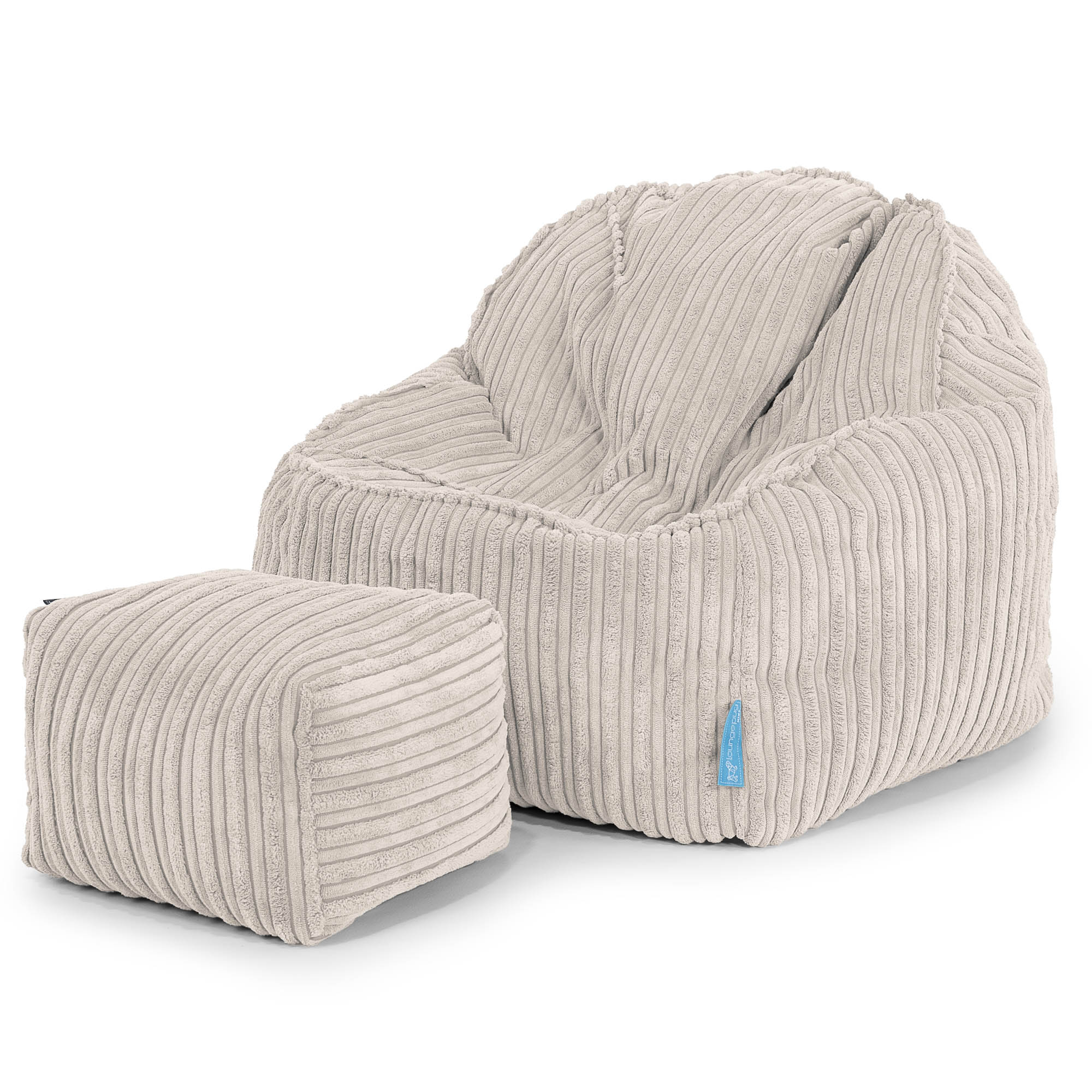 Der Slouchy Kinder Sitzsack 2-6 Jahre - Cord Elfenbein - Image 3