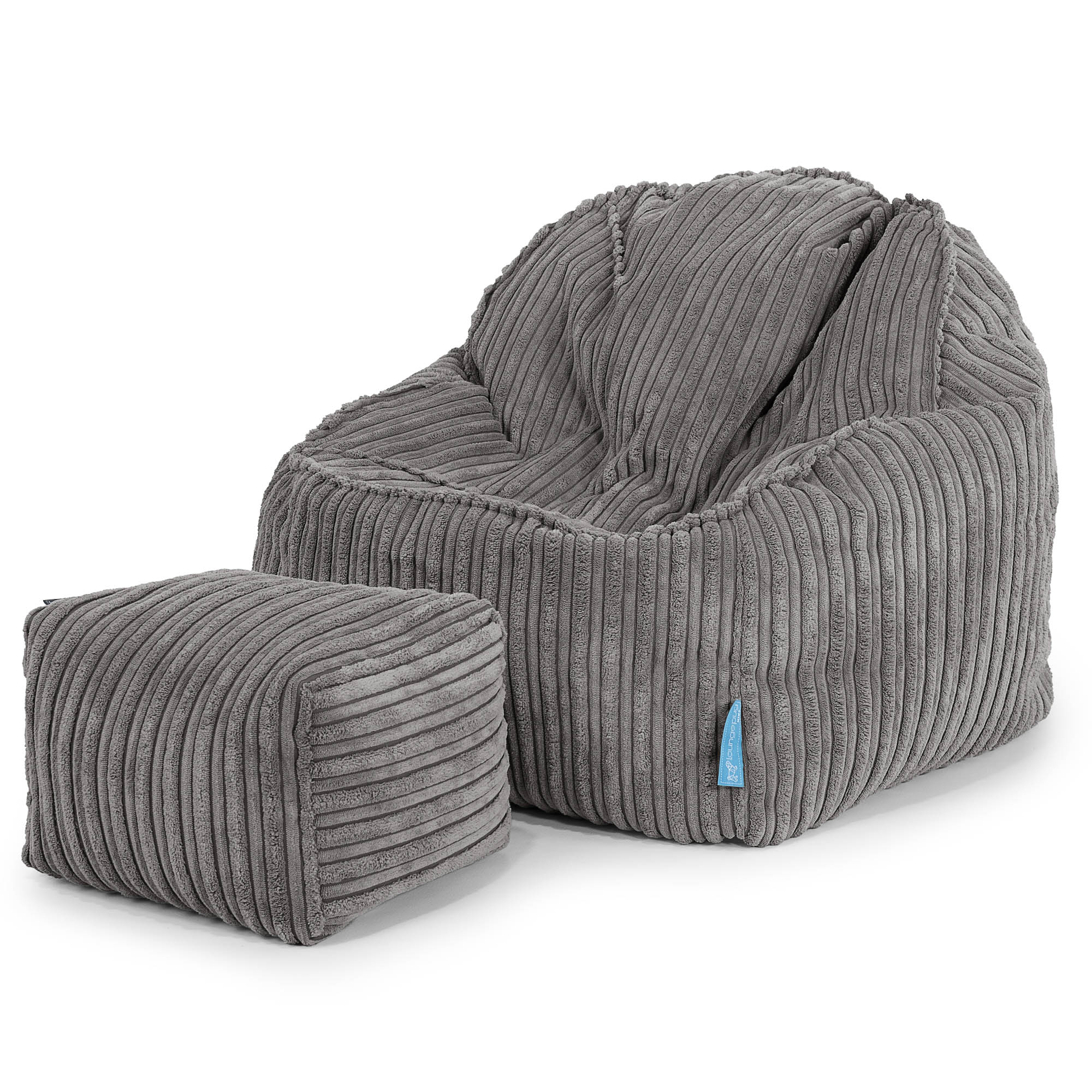 Der Slouchy Kinder Sitzsack 2-6 Jahre - Cord Graphitgrau - Image 3