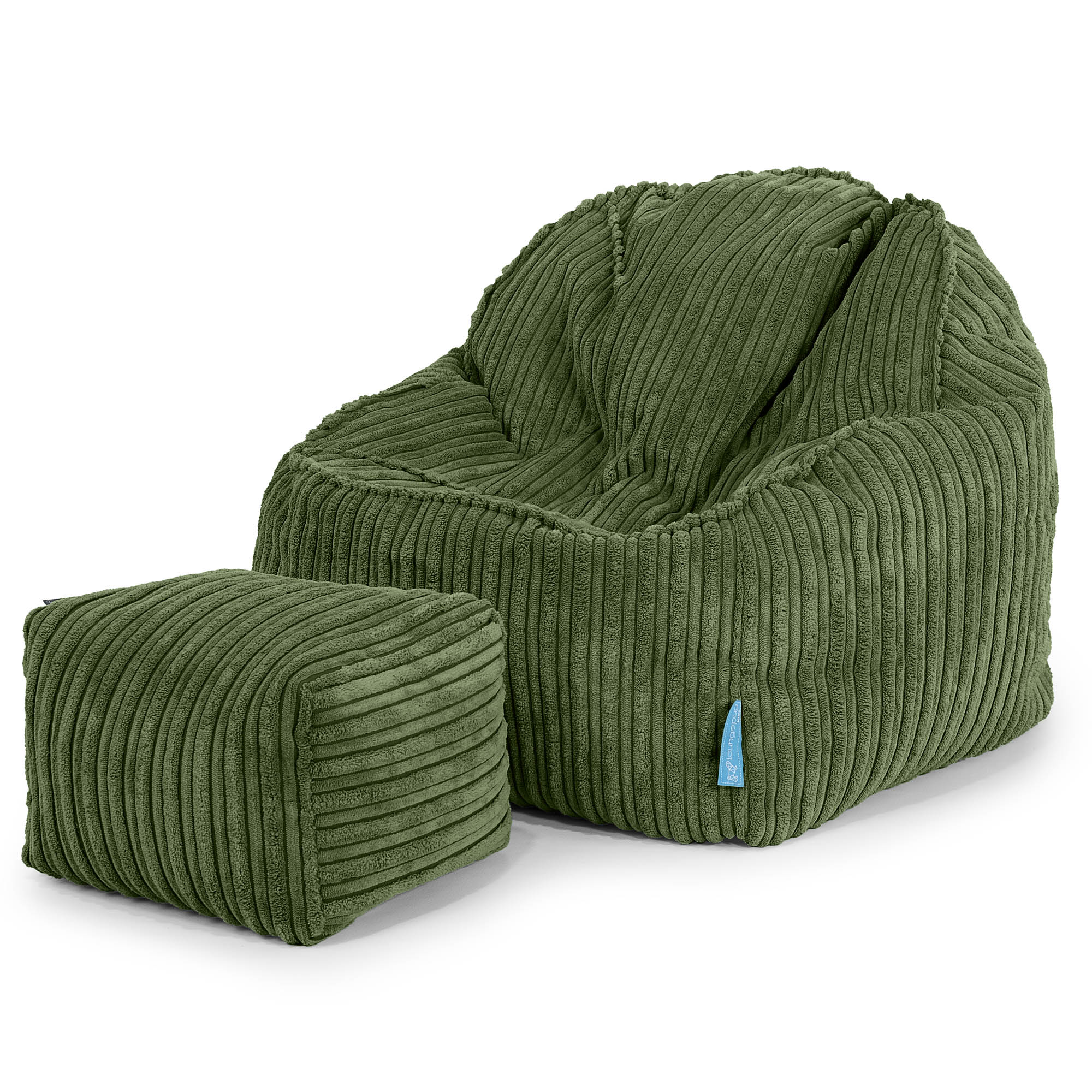 Der Slouchy Kinder Sitzsack 2-6 Jahre - Cord Nadelwaldgrün - Image 3