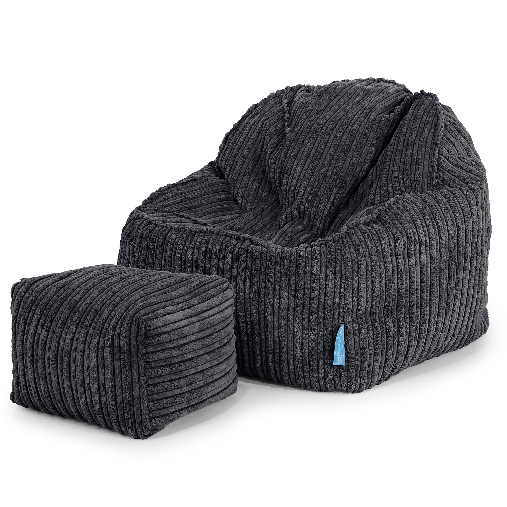Der Slouchy Kinder Sitzsack 2-6 Jahre - Cord Schwarz - Image 3