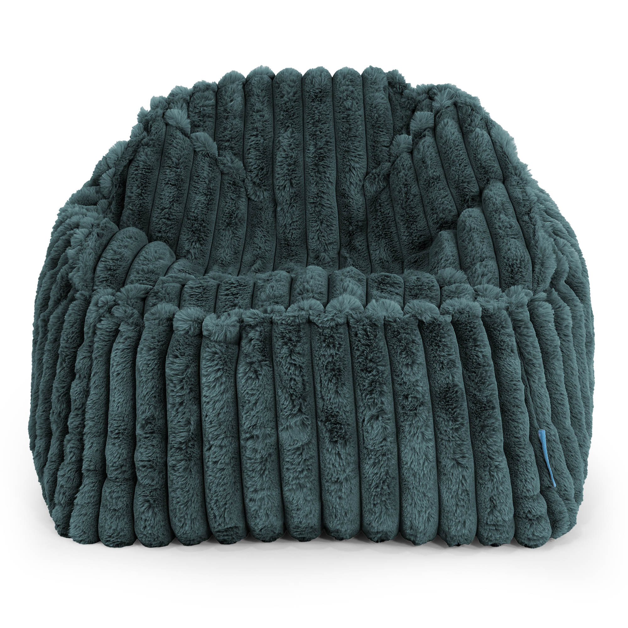 Der Slouchy Kinder Sitzsack 2-6 Jahre - Ultra Plüsch Cord Blaugrün - Image 2