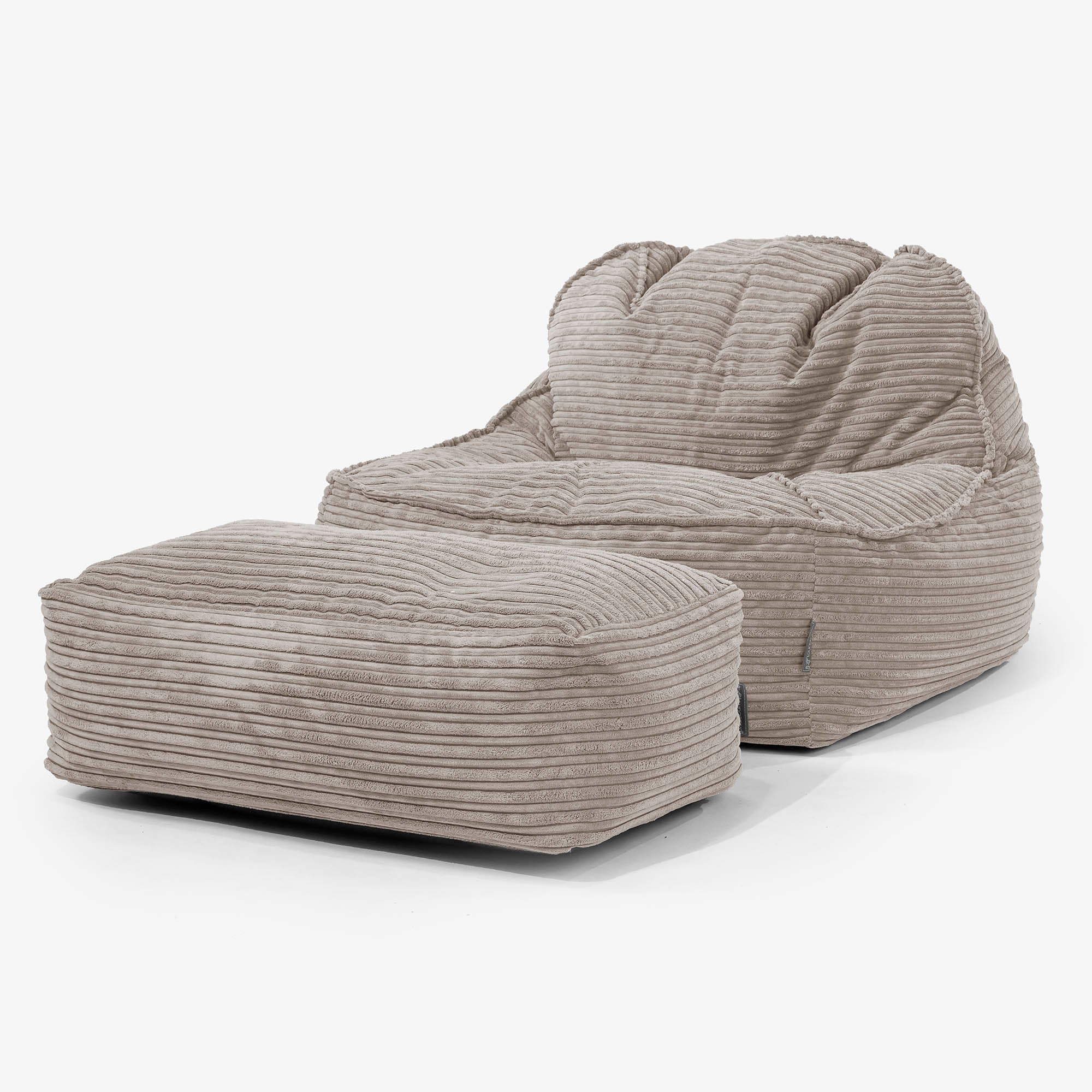 Der Slouchy Sitzsack Sessel 2.0 - Cord Beigegrau - Image 2