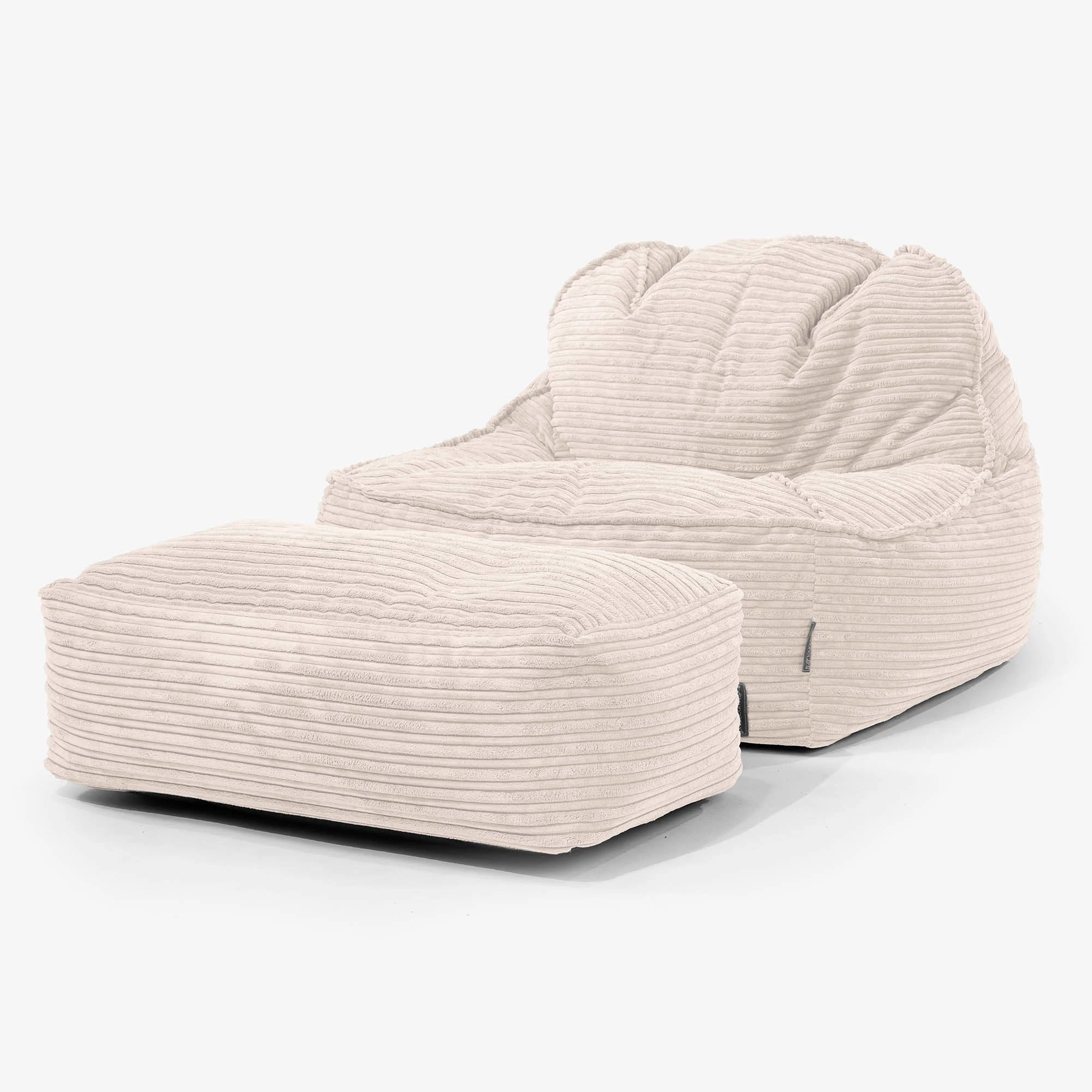 Der Slouchy Sitzsack Sessel 2.0 - Cord Elfenbein - Image 2