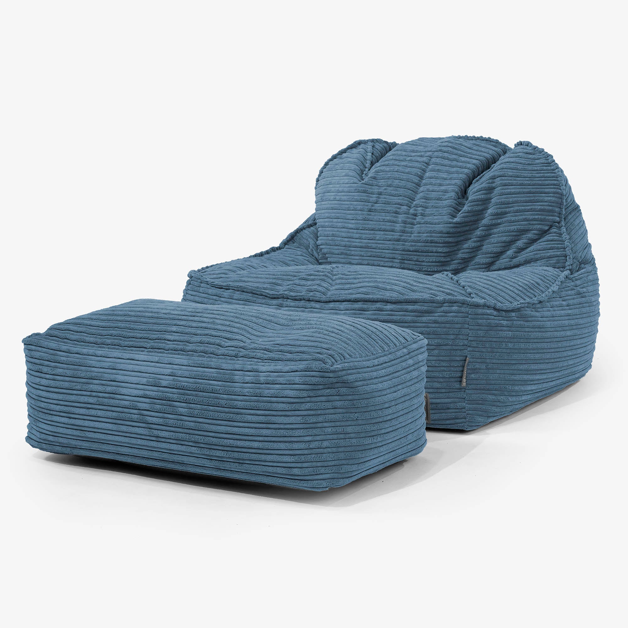 Der Slouchy Sitzsack Sessel 2.0 - Cord Marineblau - Image 2