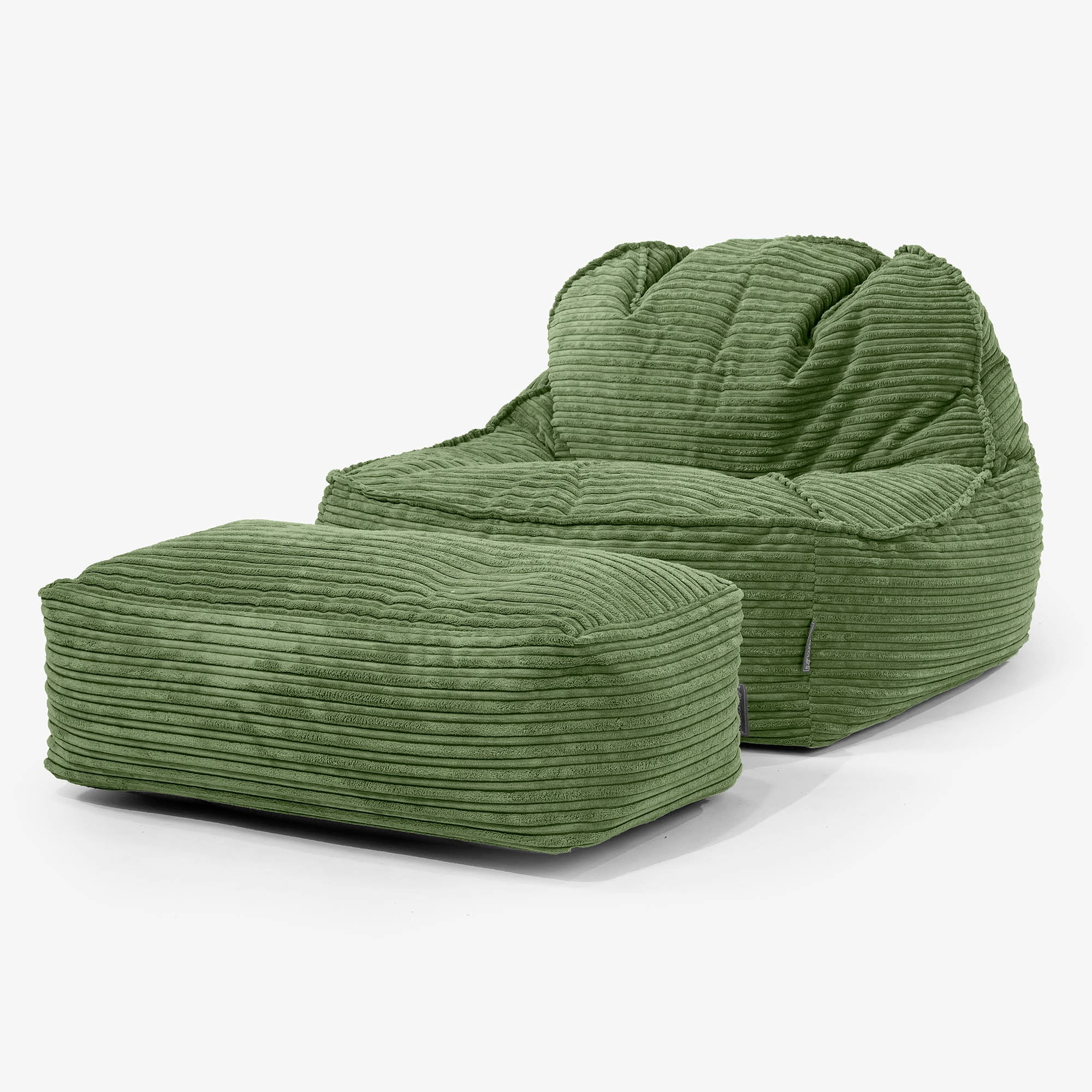 Der Slouchy Sitzsack Sessel 2.0 - Cord Nadelwaldgrün - Image 2