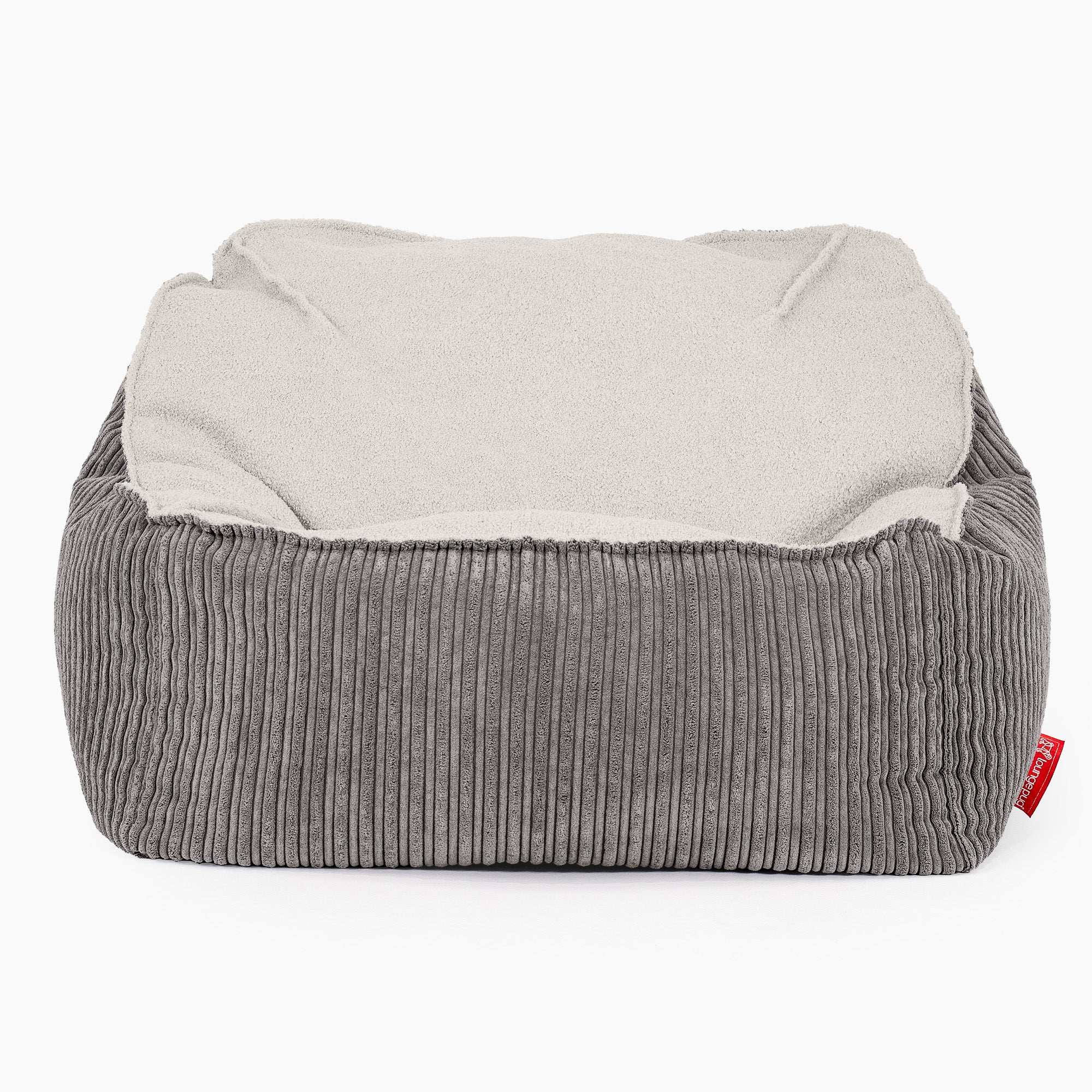 Der Slouchy Sitzsack Sessel - Bouclé & Cord Graphitgrau - Image 2
