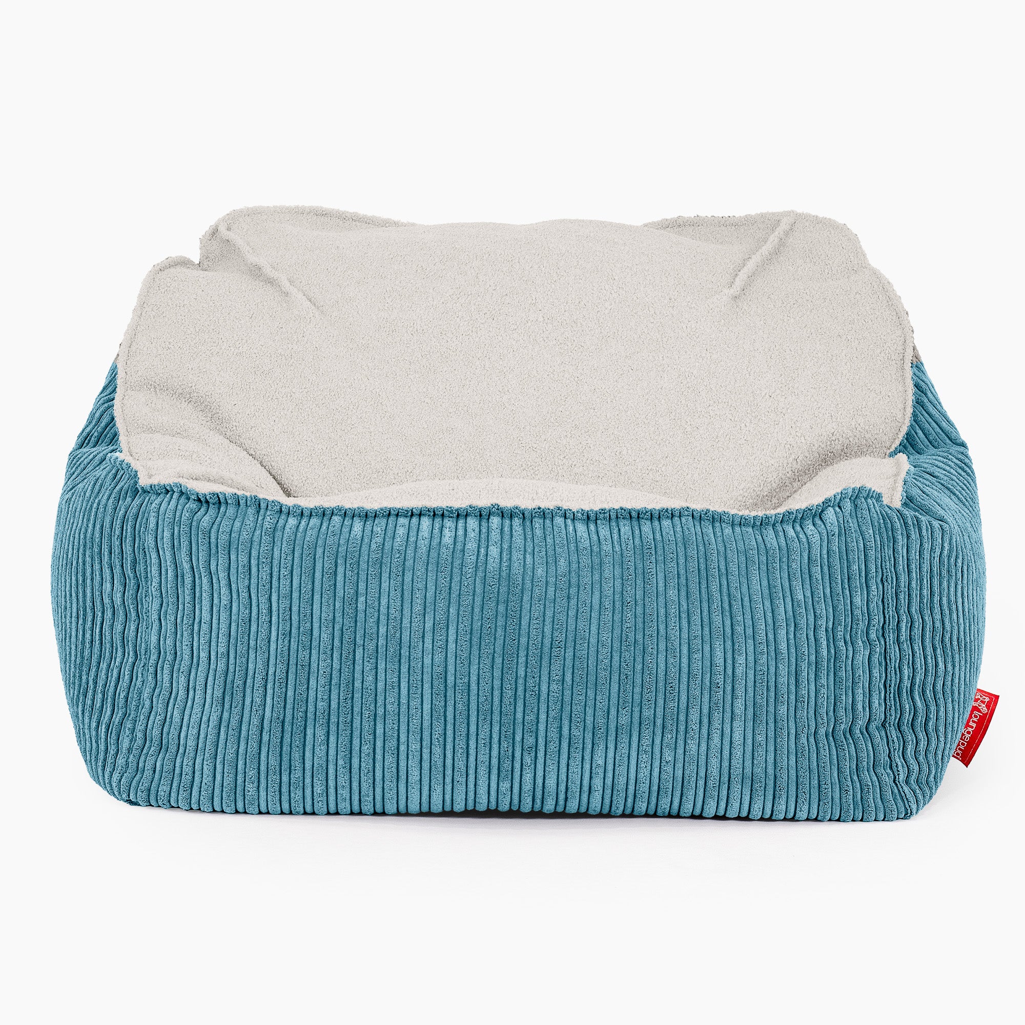 Der Slouchy Sitzsack Sessel - Bouclé & Cord Türkis - Image 2
