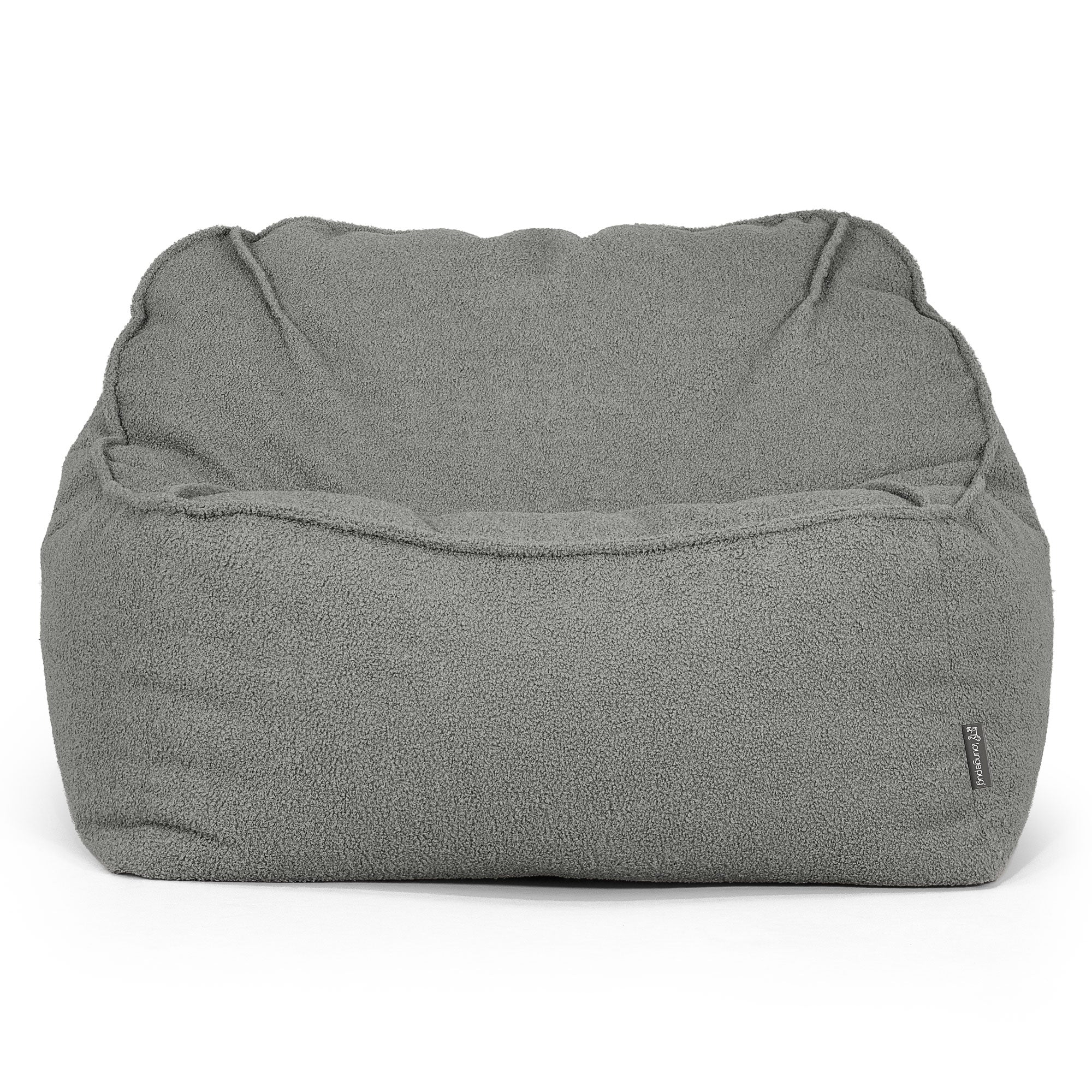 Der Slouchy Sitzsack Sessel - Bouclé Grau - Image 3