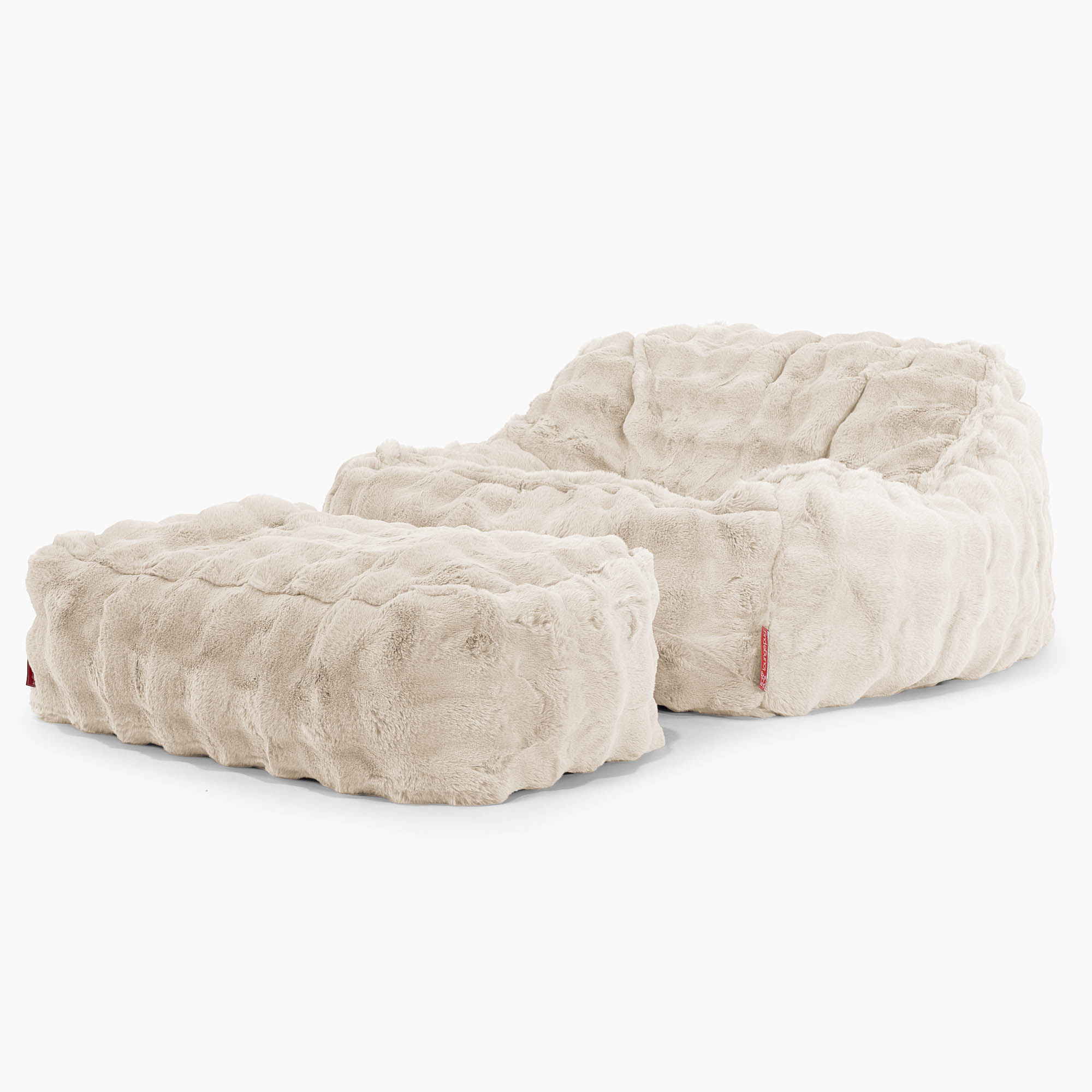 Der Slouchy Sitzsack Sessel - Bubble Pelz Creme - Image 2