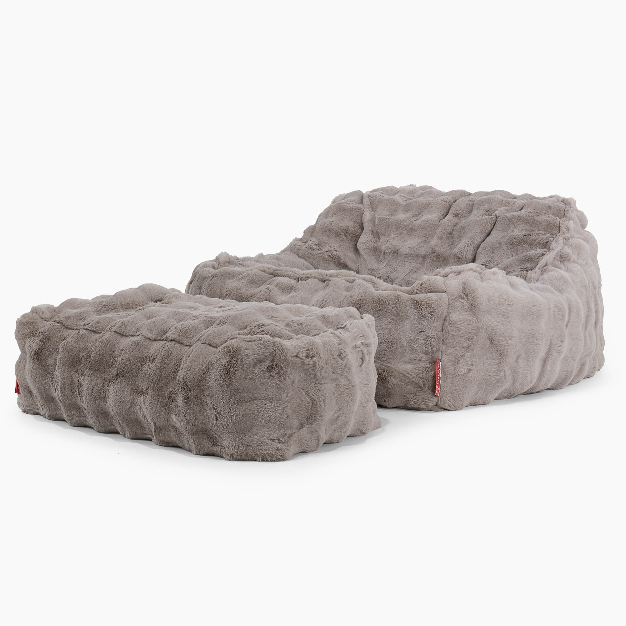 Der Slouchy Sitzsack Sessel - Bubble Pelz Nerzfarben - Image 2