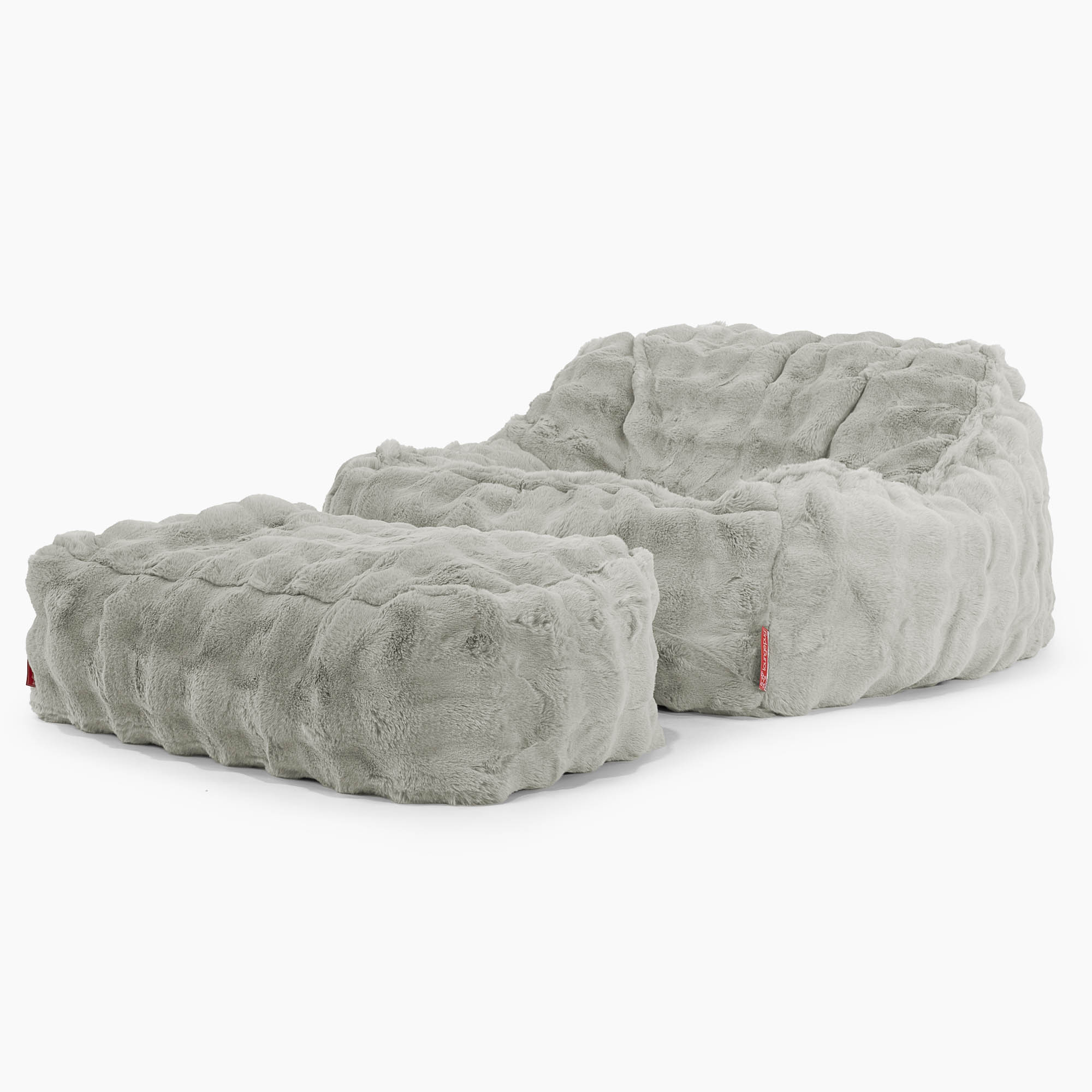 Der Slouchy Sitzsack Sessel - Bubble Pelz Salbeigrün - Image 2