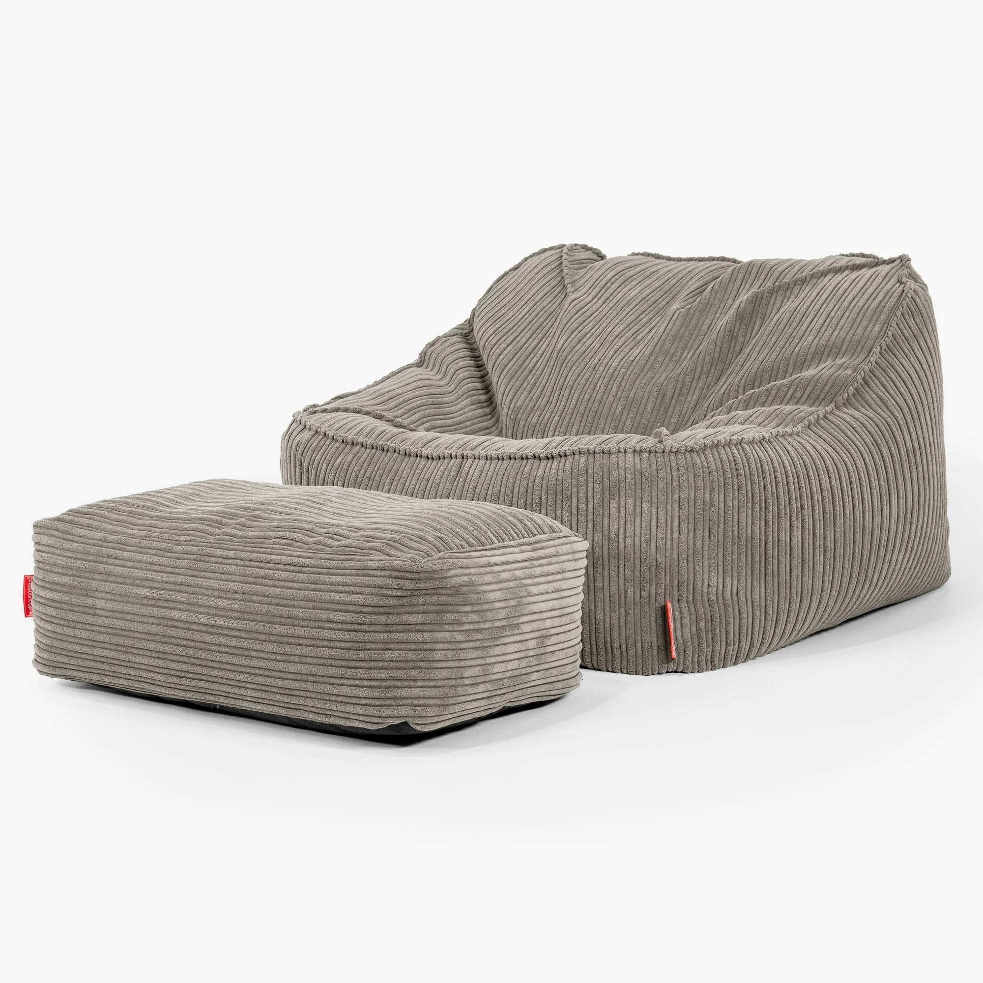Der Slouchy Sitzsack Sessel - Cord Nerzfarben - Image 3