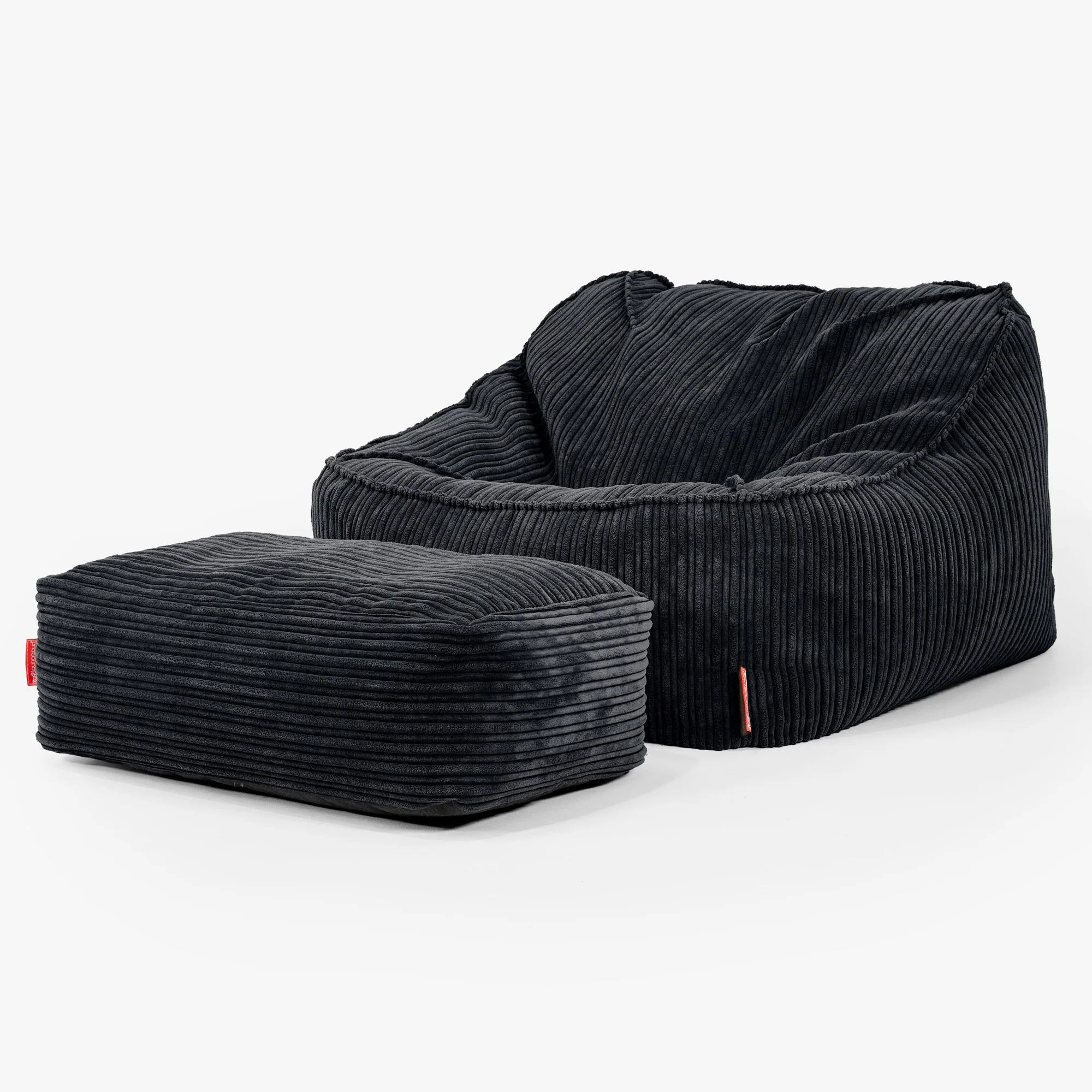 Der Slouchy Sitzsack Sessel - Cord Schwarz - Image 3