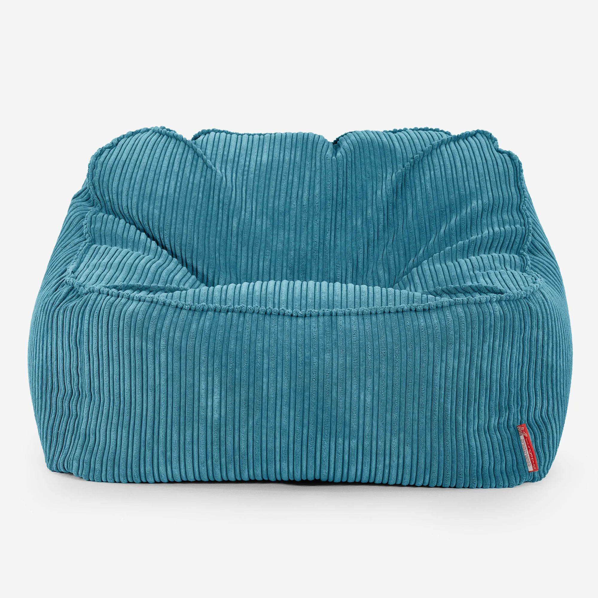 Der Slouchy Sitzsack Sessel - Cord Türkis - Image 2