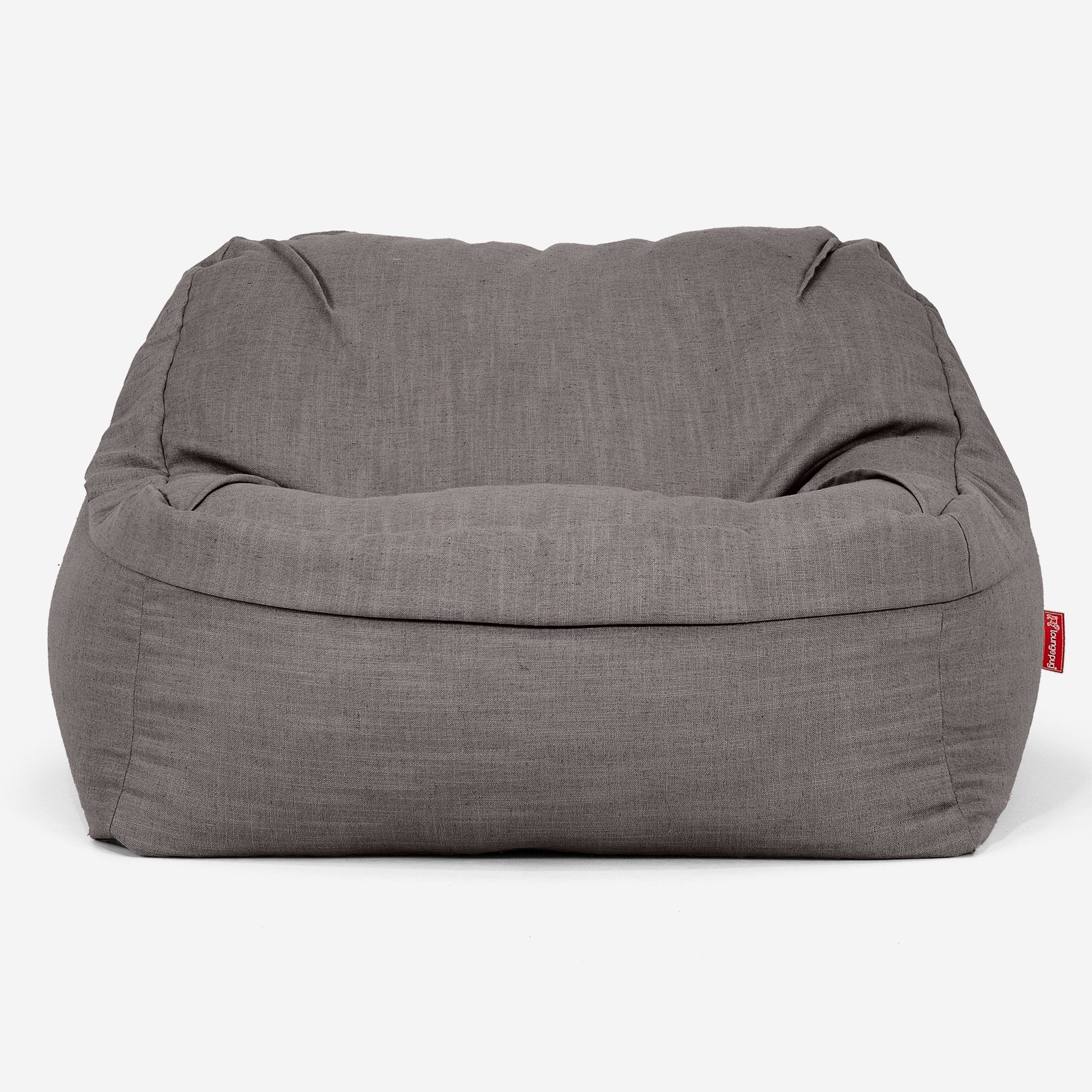 Der Slouchy Sitzsack Sessel - Leinenlook Schiefergrau - Image 2