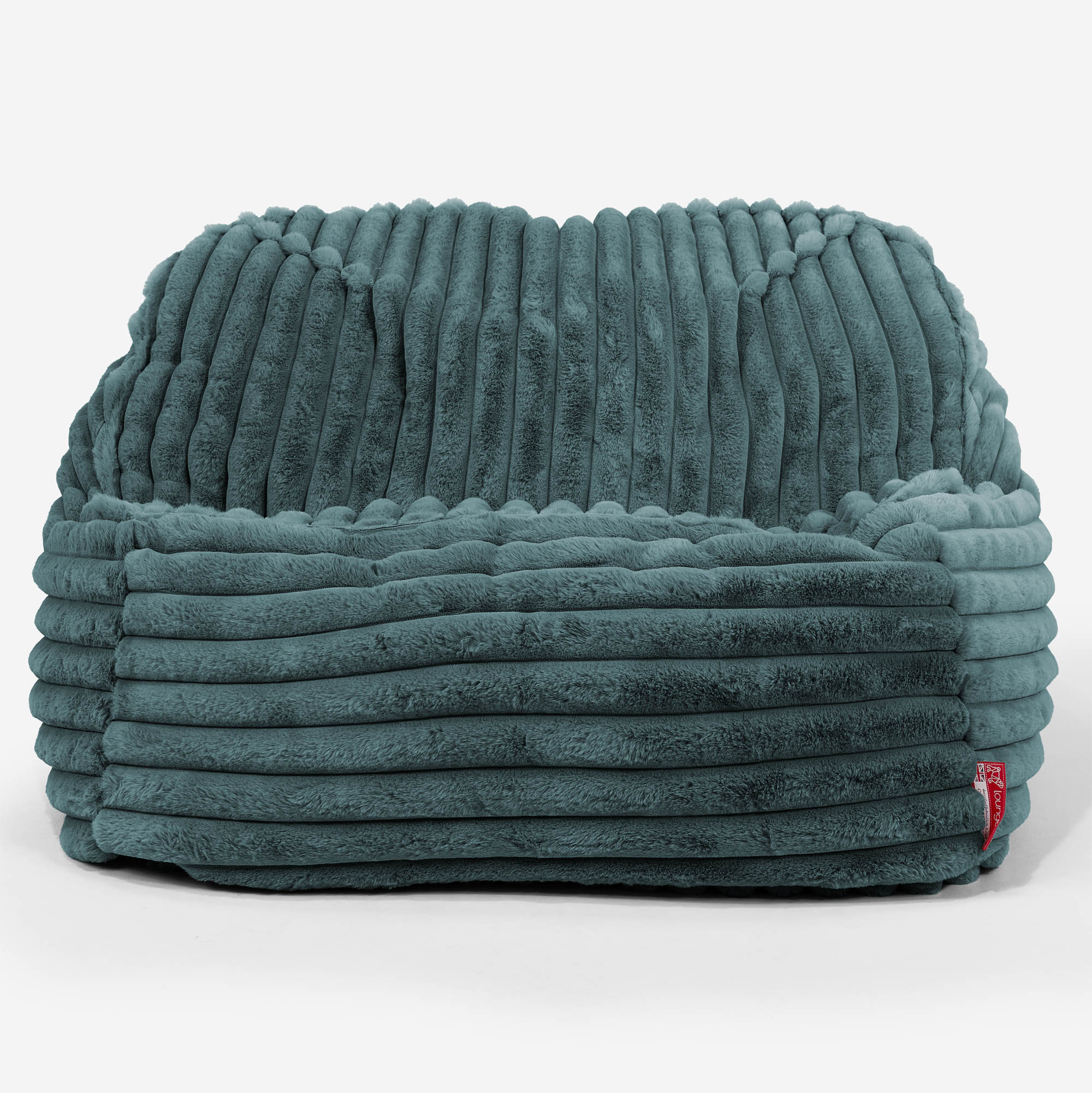 Der Slouchy Sitzsack Sessel - Ultra Plüsch Cord Blaugrün - Image 2
