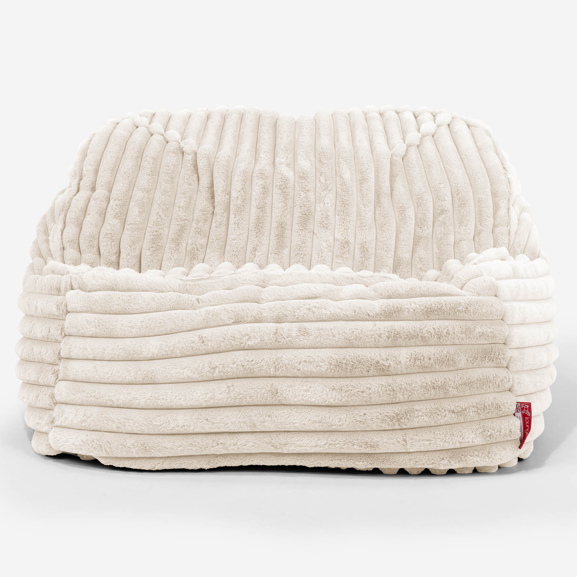 Der Slouchy Sitzsack Sessel - Ultra Plüsch Cord Creme - Image 2