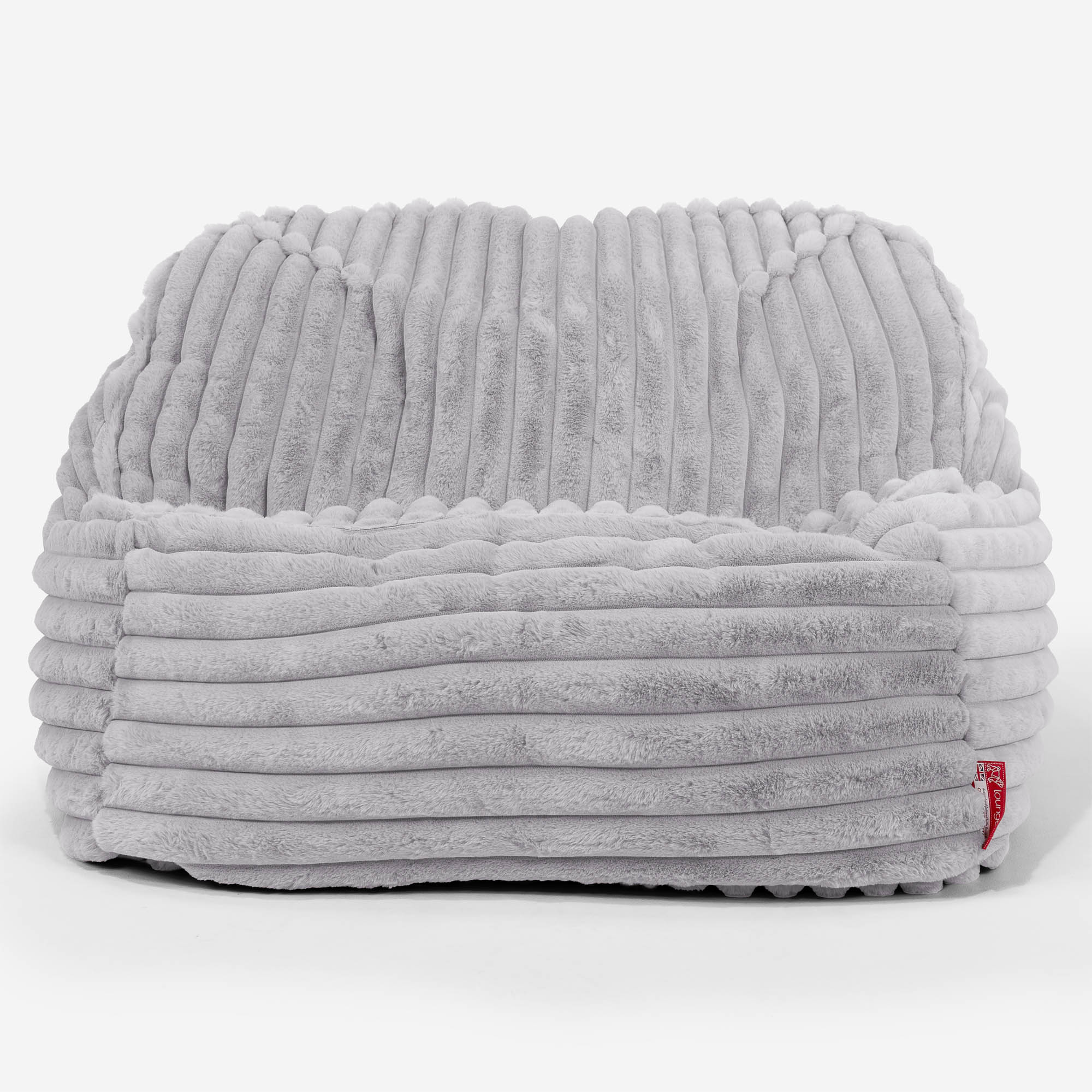 Der Slouchy Sitzsack Sessel - Ultra Plüsch Cord Grau - Image 2