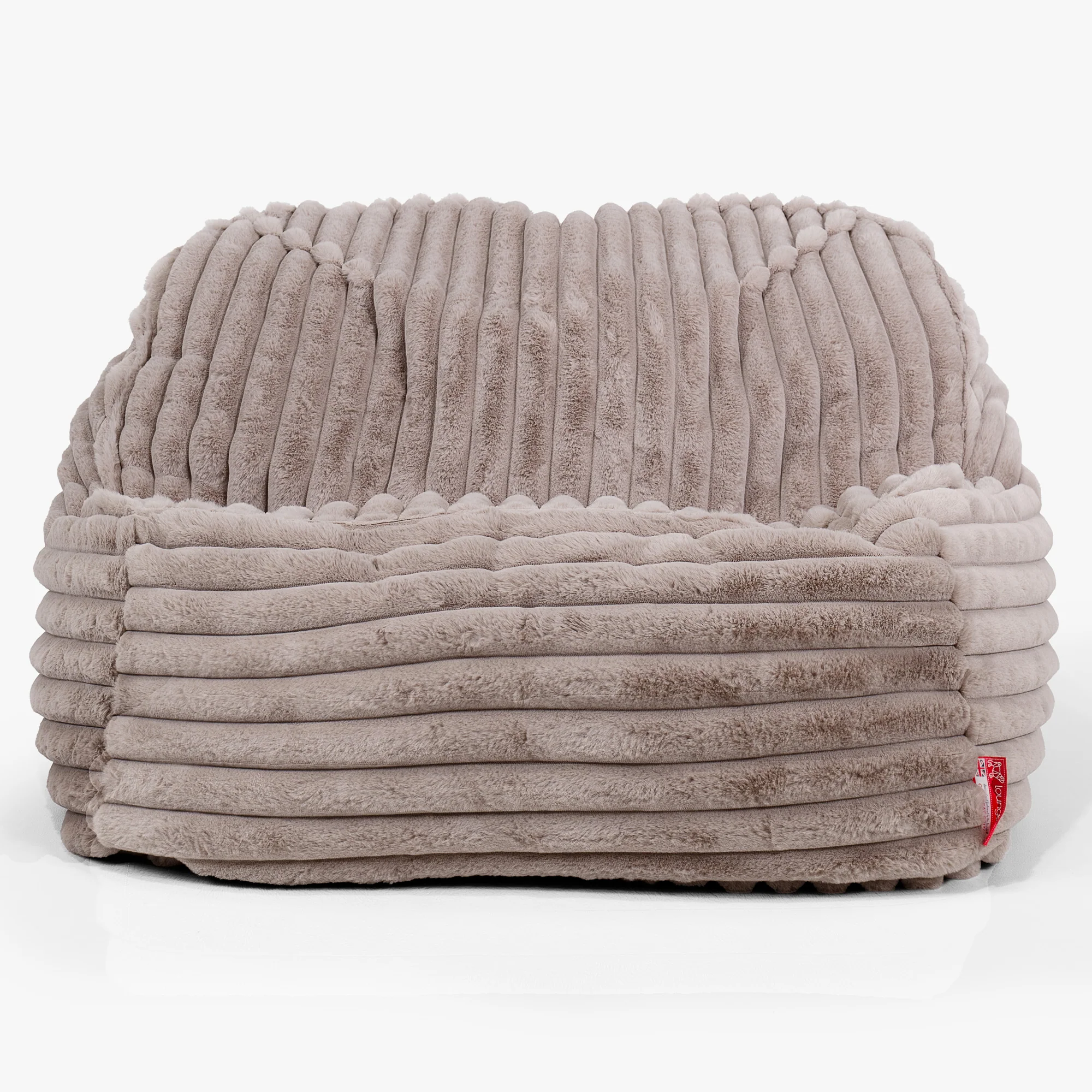 Der Slouchy Sitzsack Sessel - Ultra Plüsch Cord Nerzfarben - Image 2