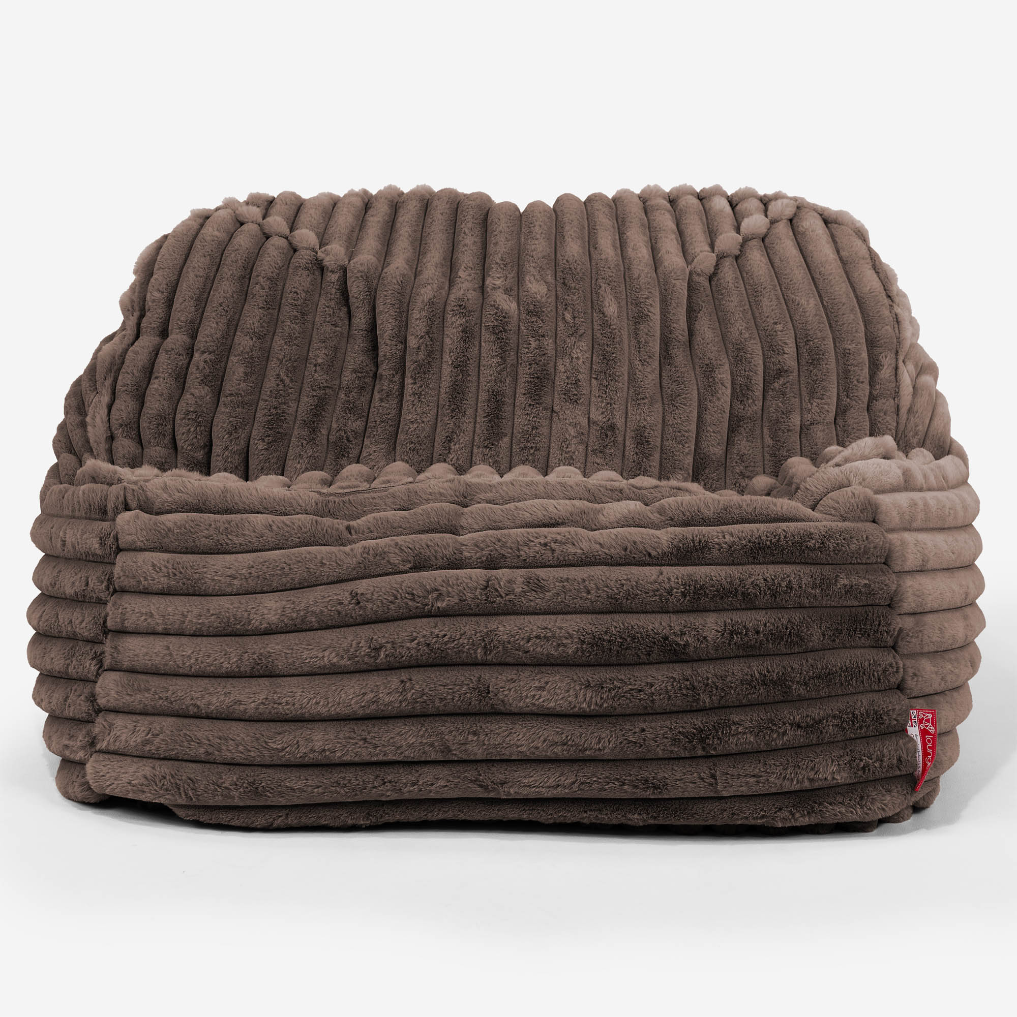 Der Slouchy Sitzsack Sessel - Ultra Plüsch Cord Nussbraun - Image 2