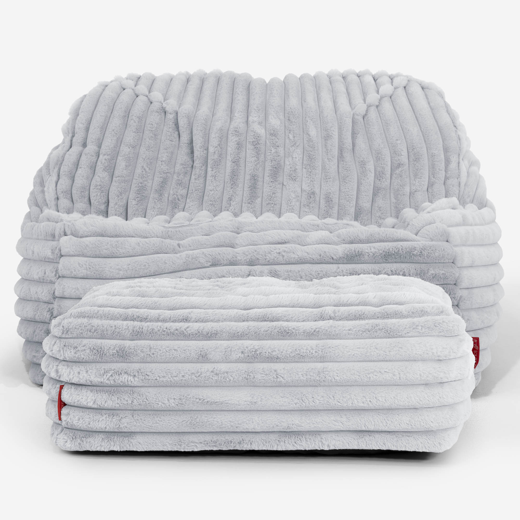 Der Slouchy Sitzsack Sessel - Ultra Plüsch Cord Taubenblau - Image 3