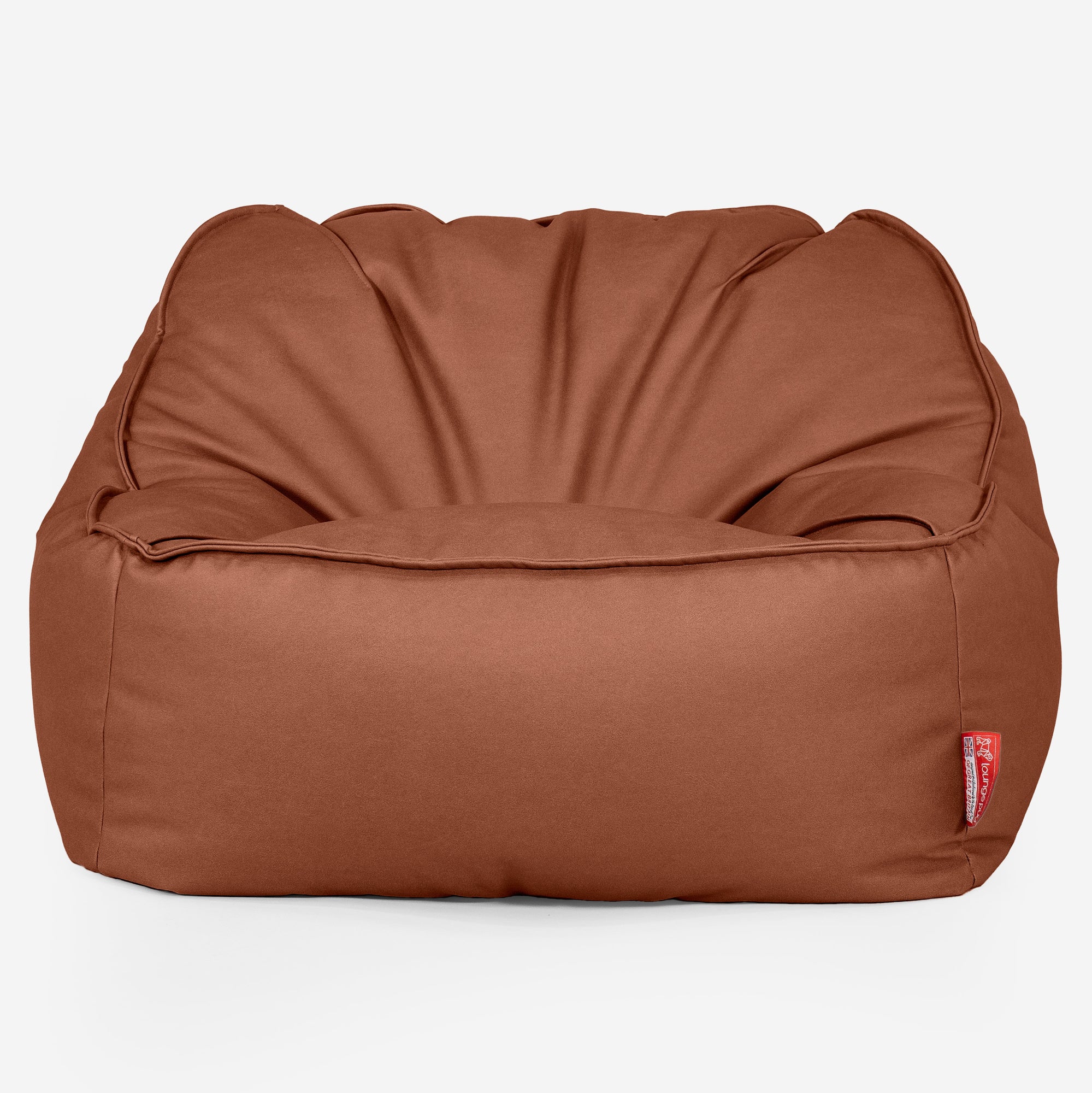 Der Slouchy Sitzsack Sessel - Veganes Leder Kastanienbraun - Image 2