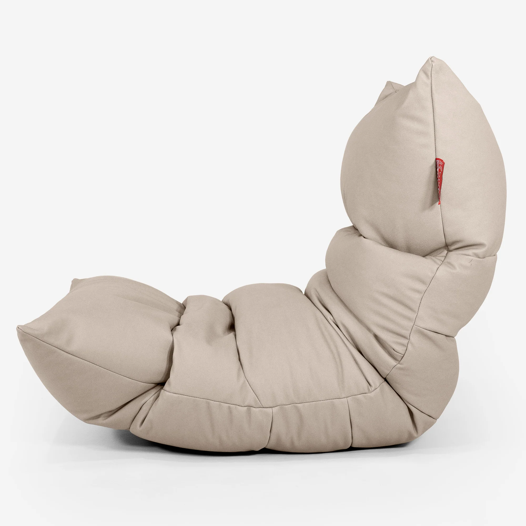 Eva Lounge Sitzsack - Veganes Leder Elfenbein - Image 2