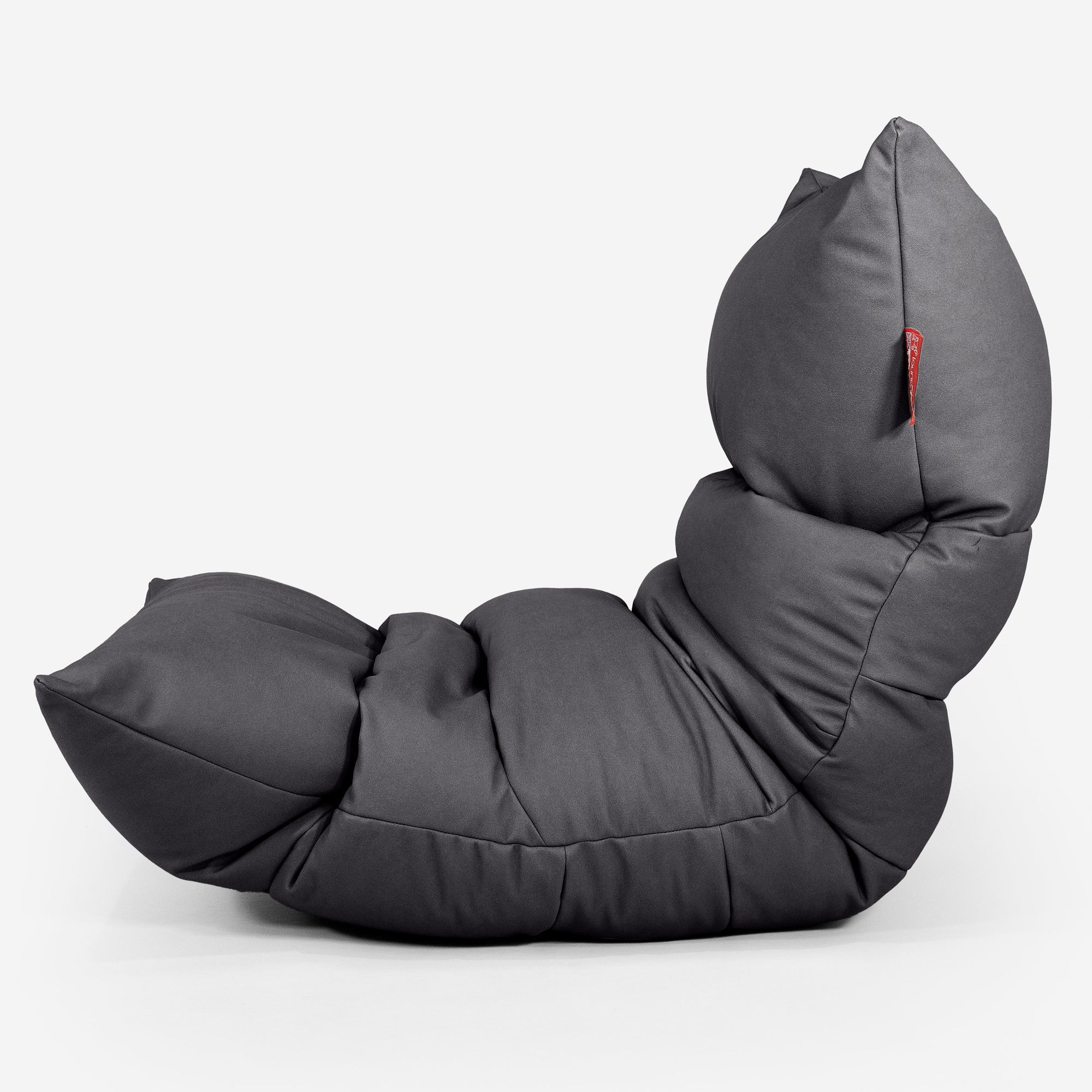 Eva Lounge Sitzsack - Veganes Leder Schwarz - Image 2