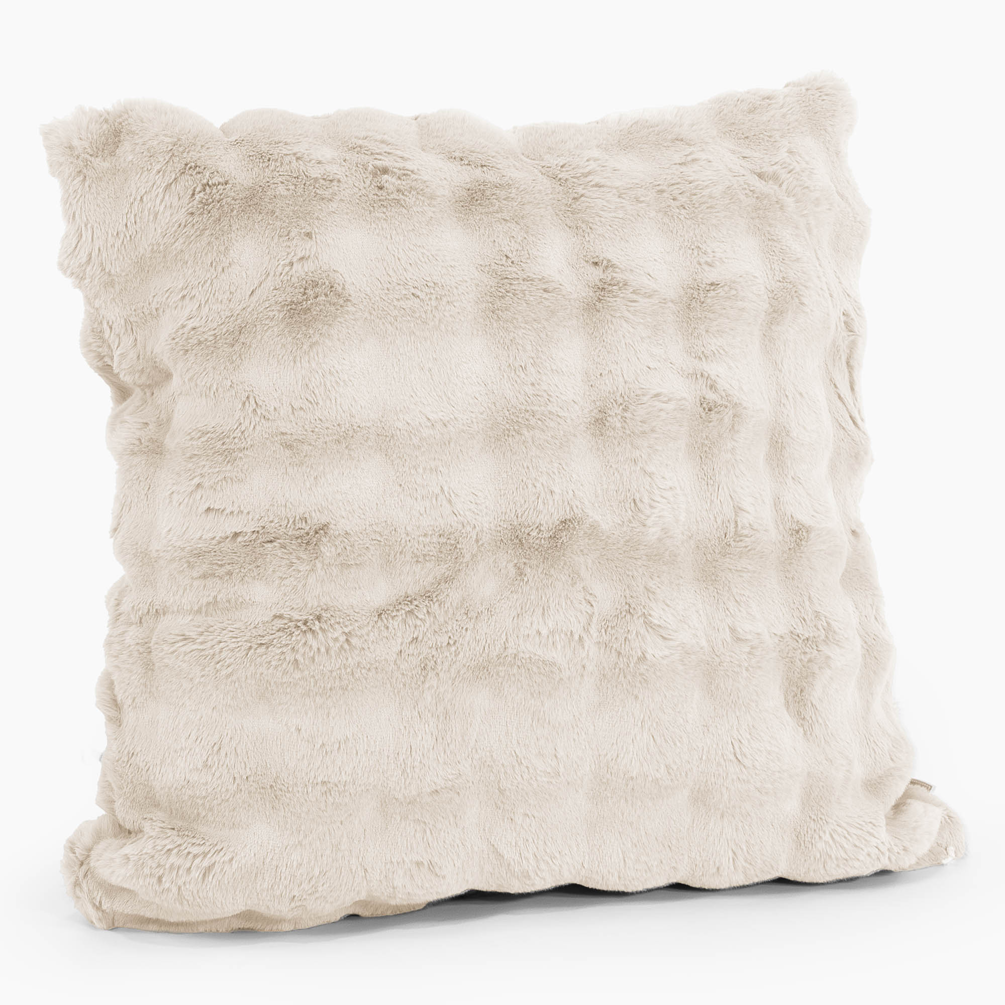 Extra Große Dekokissen / Sofa Kissenbezug 70 x 70cm - Bubble Pelz Creme - Image 2