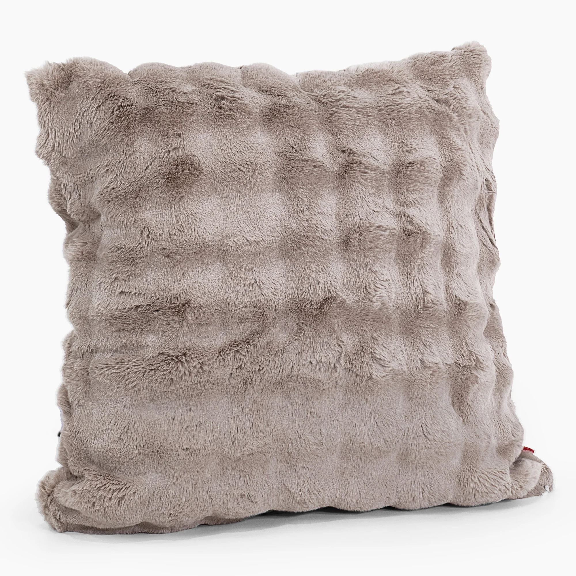 Extra Große Dekokissen / Sofa Kissenbezug 70 x 70cm - Bubble Pelz Nerzfarben - Image 2