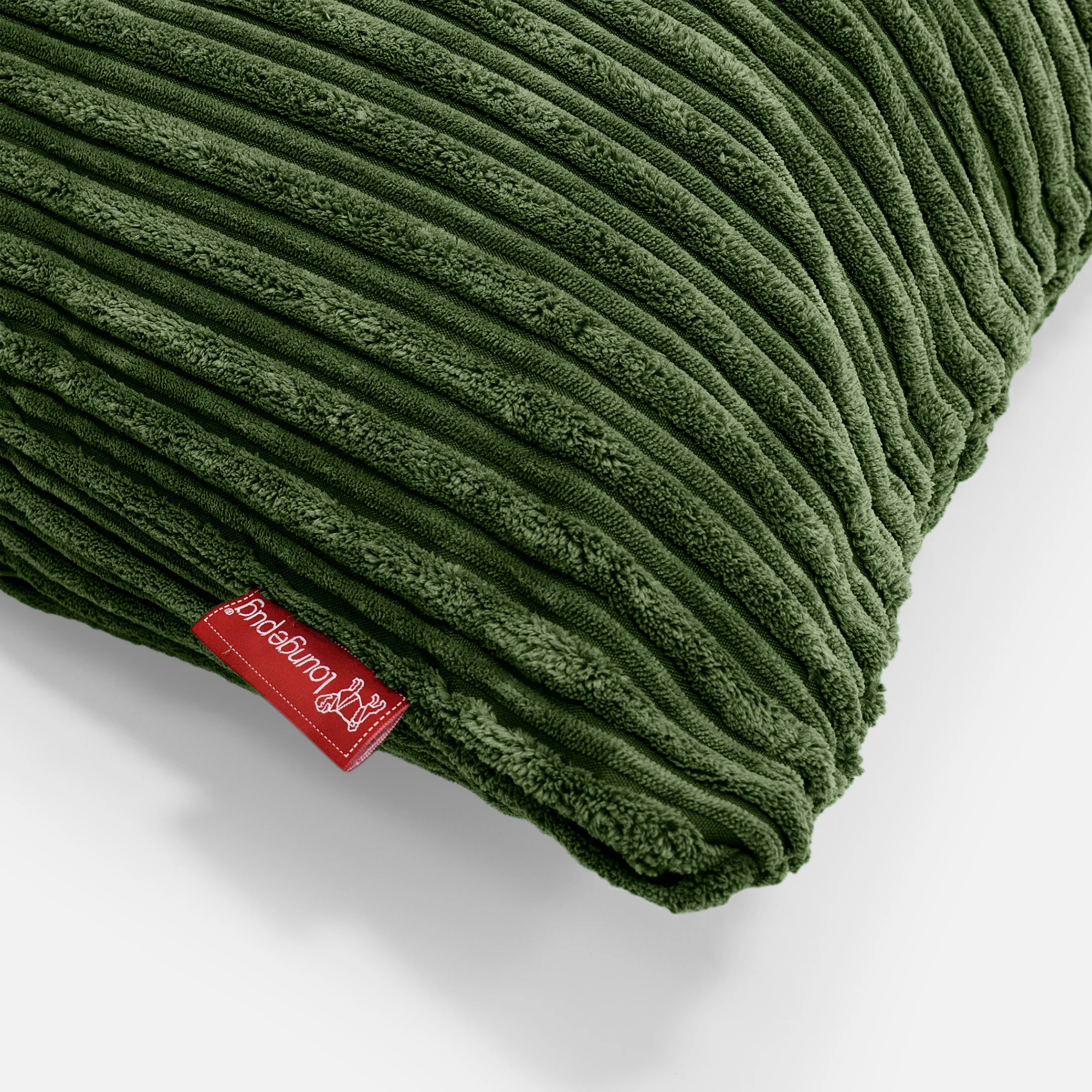 Extra Große Dekokissen / Sofa Kissenbezug 70 x 70cm - Cord Nadelwaldgrün - Image 3