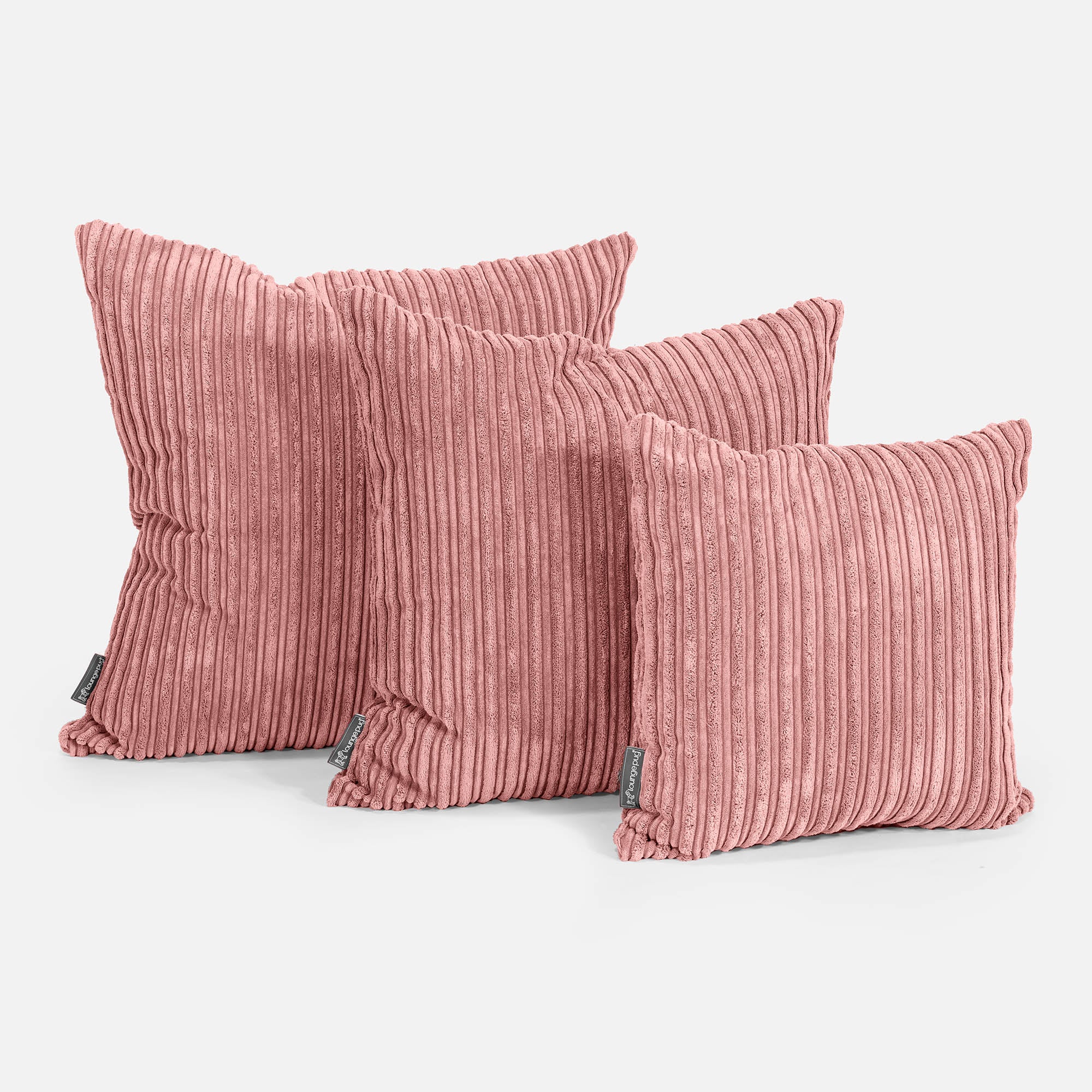 Extra Große Dekokissen / Sofa Kissenbezug 70 x 70cm - Cord Pfirsich - Image 2