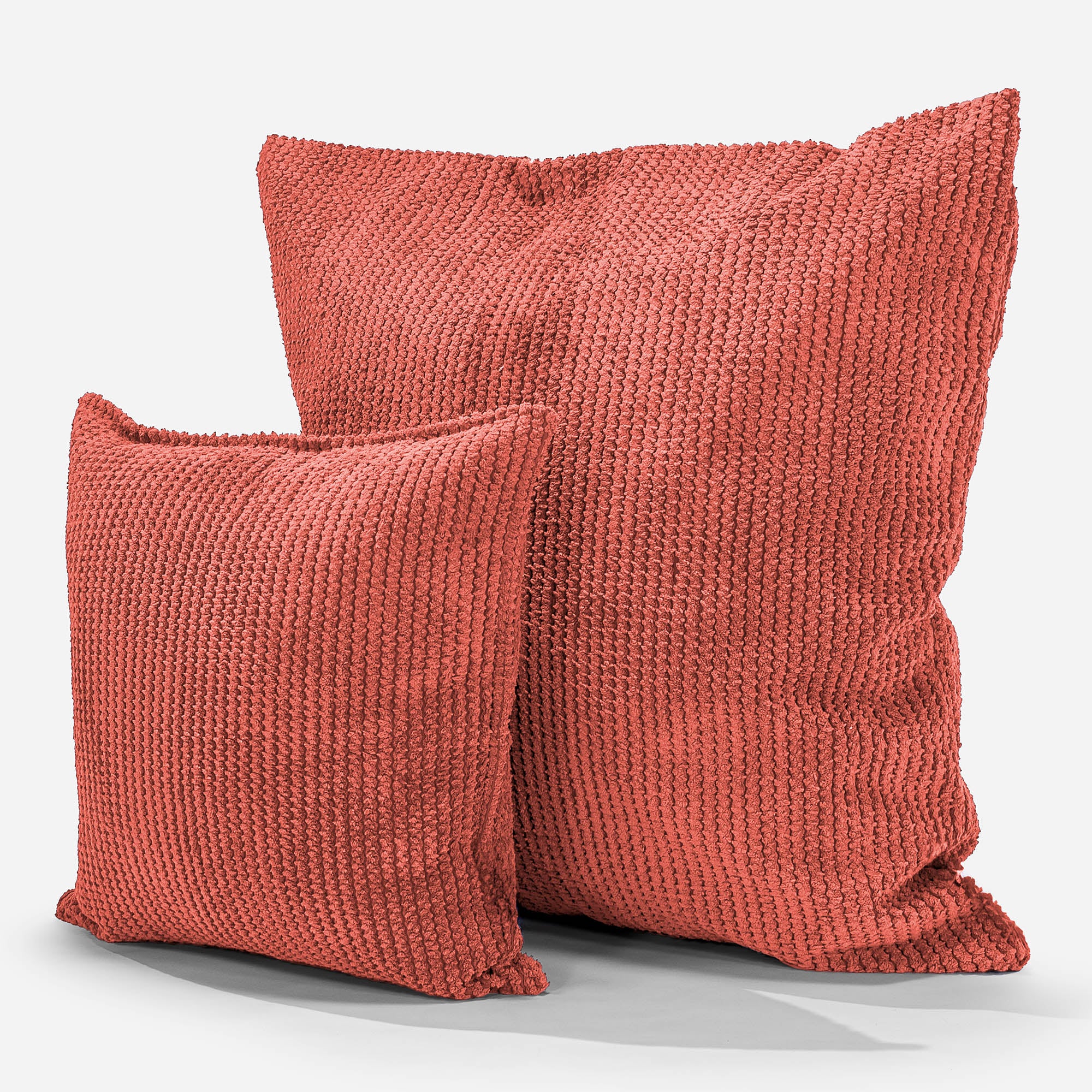 Extra Große Dekokissen / Sofa Kissenbezug 70 x 70cm - Pom-Pom Kürbisorange - Image 2