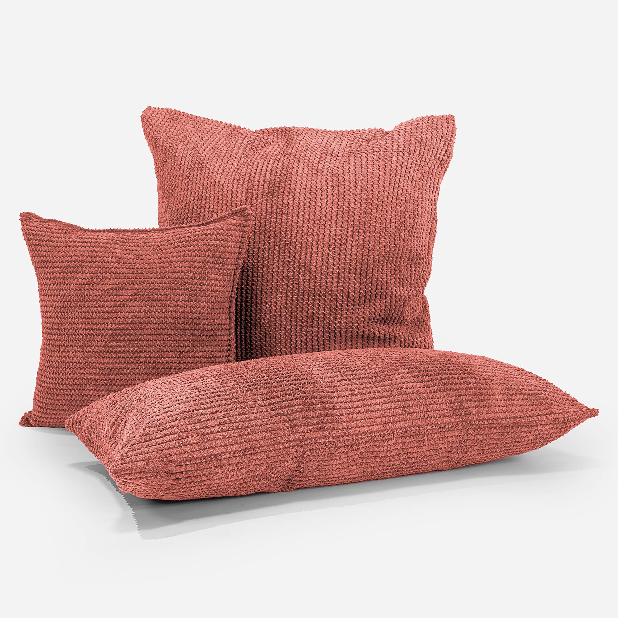 Extra Große Dekokissen / Sofa Kissenbezug 70 x 70cm - Pom-Pom Kürbisorange - Image 4