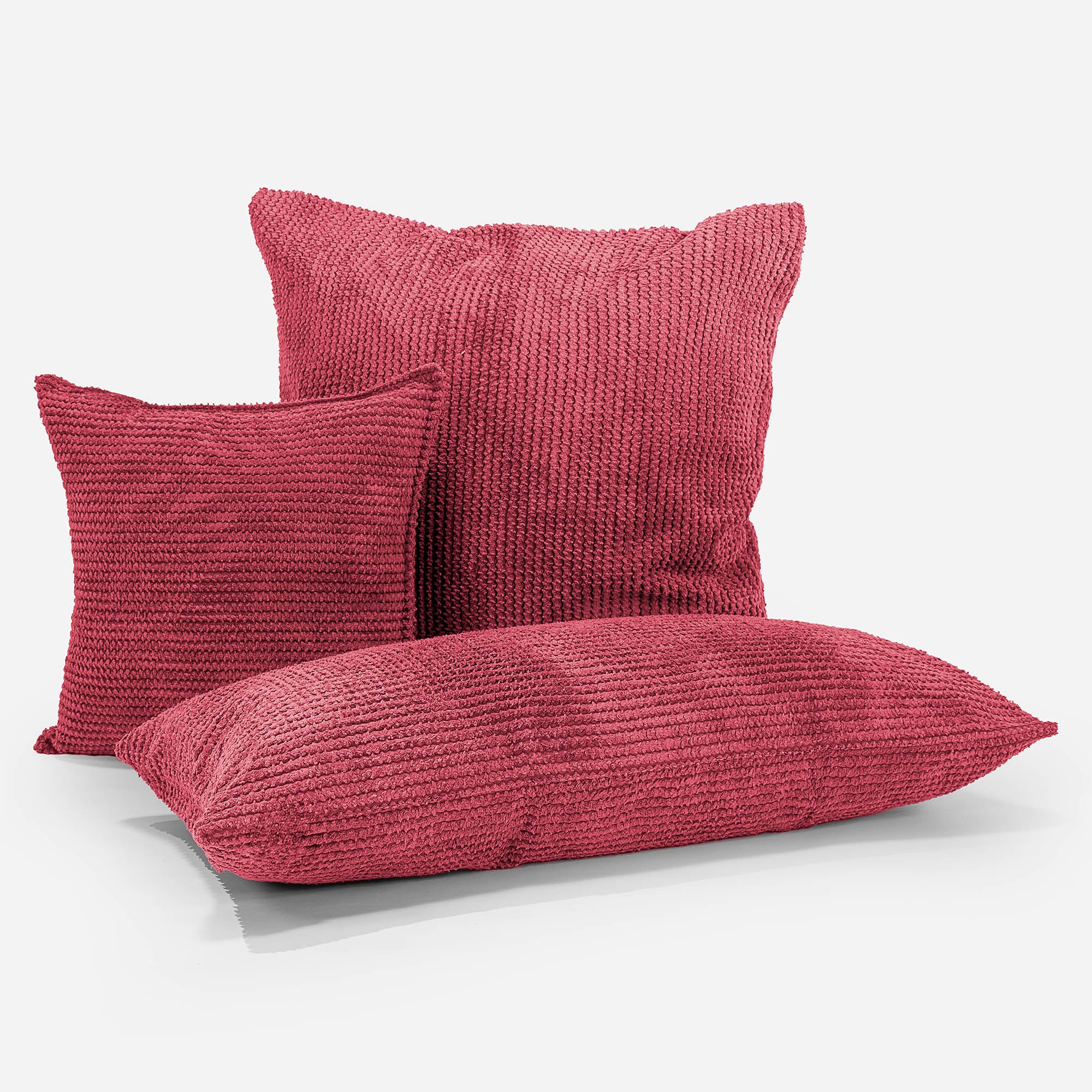 Extra Große Dekokissen / Sofa Kissenbezug 70 x 70cm - Pom-Pom Pastellrot - Image 4