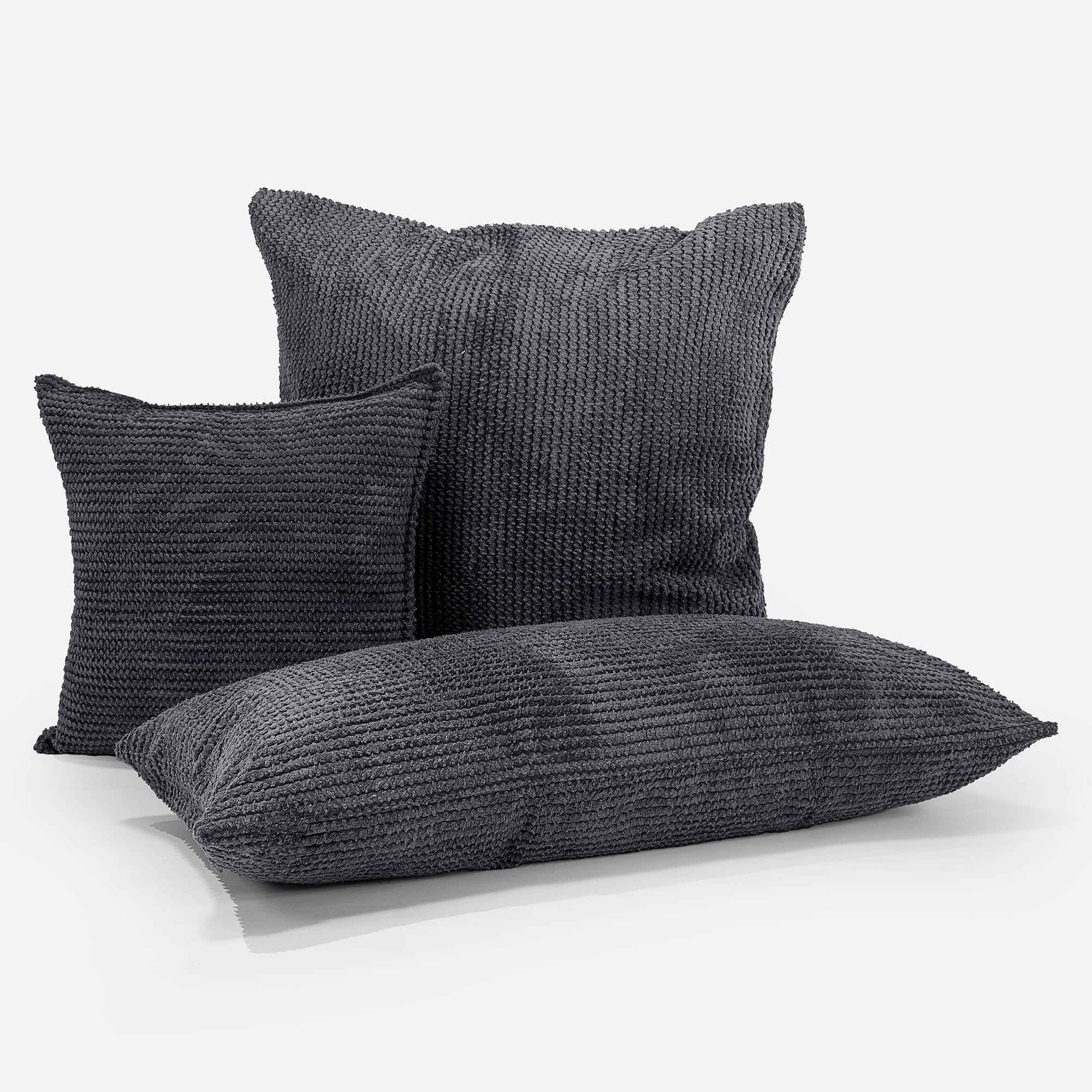 Extra Große Dekokissen / Sofa Kissenbezug 70 x 70cm - Pom-Pom Schwarz - Image 4