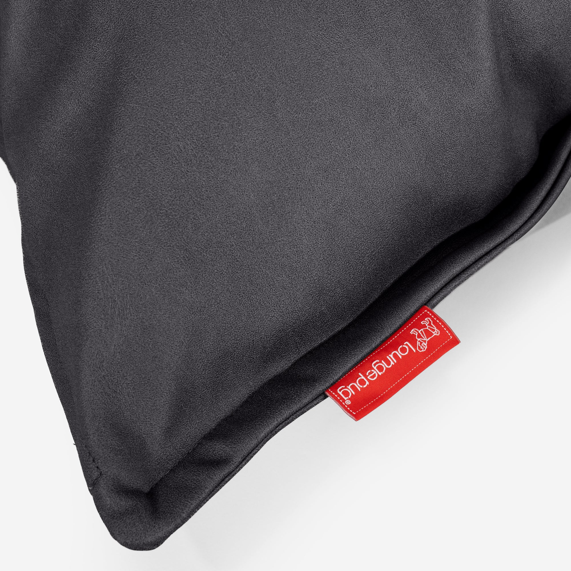 Extra Große Dekokissen / Sofa Kissenbezug 70 x 70cm - Veganes Leder Schwarz - Image 3