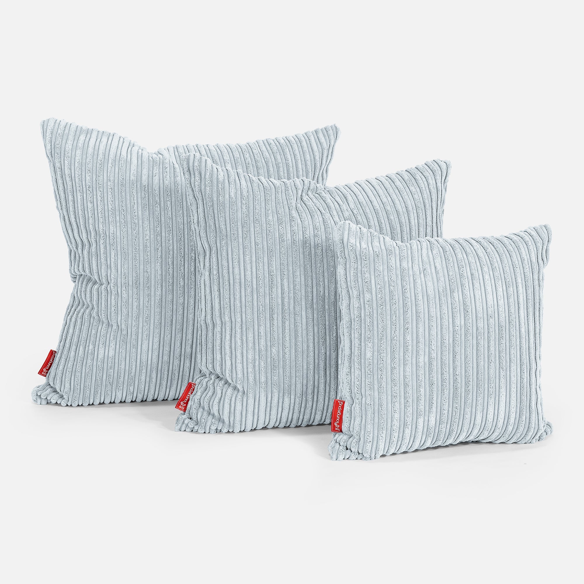 Extra Große Dekokissen / Sofa Kissenbezug 70 x 70cm - Cord Baby Blau - Image 2