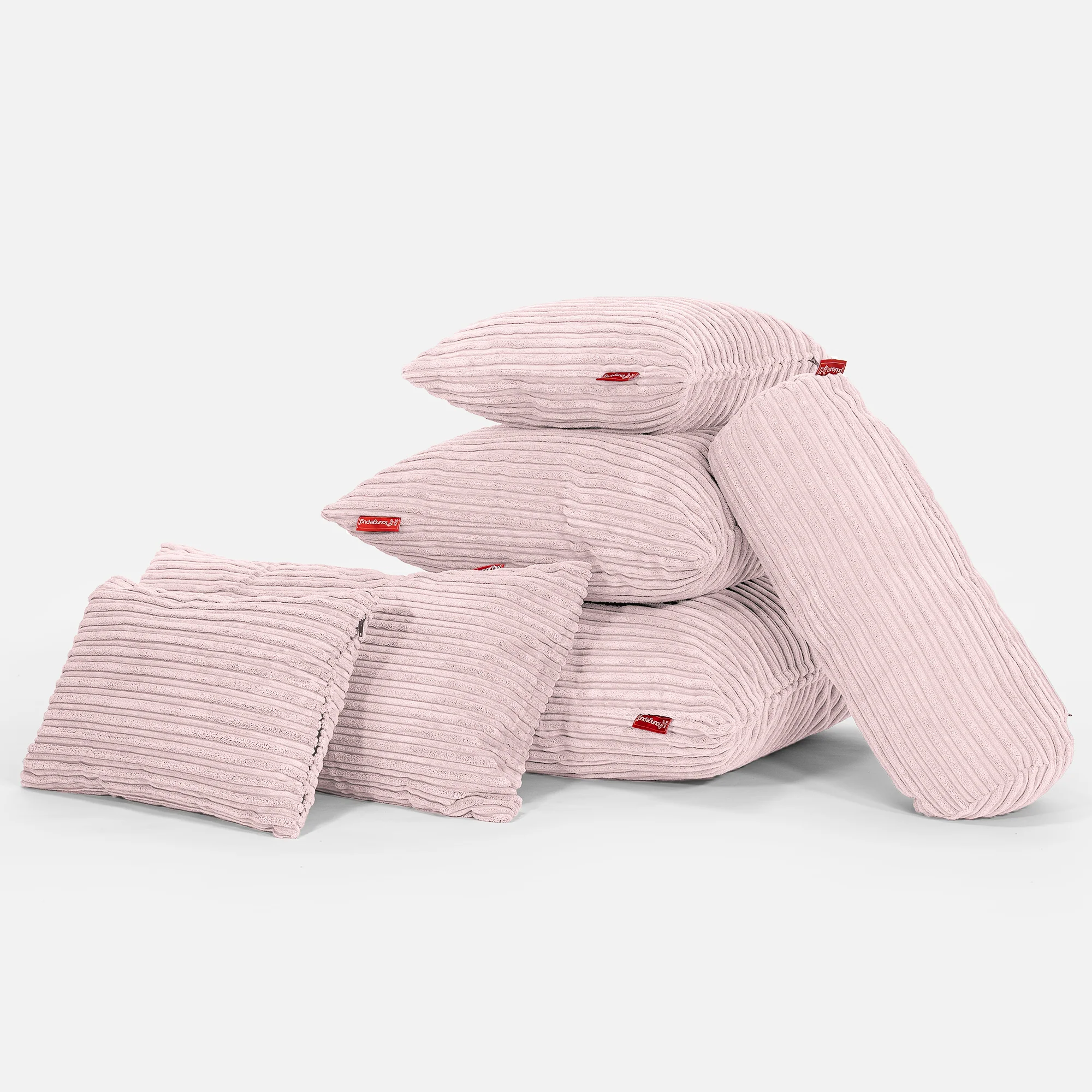 Extra Große Dekokissen / Sofa Kissenbezug 70 x 70cm - Cord Rosa - Image 4