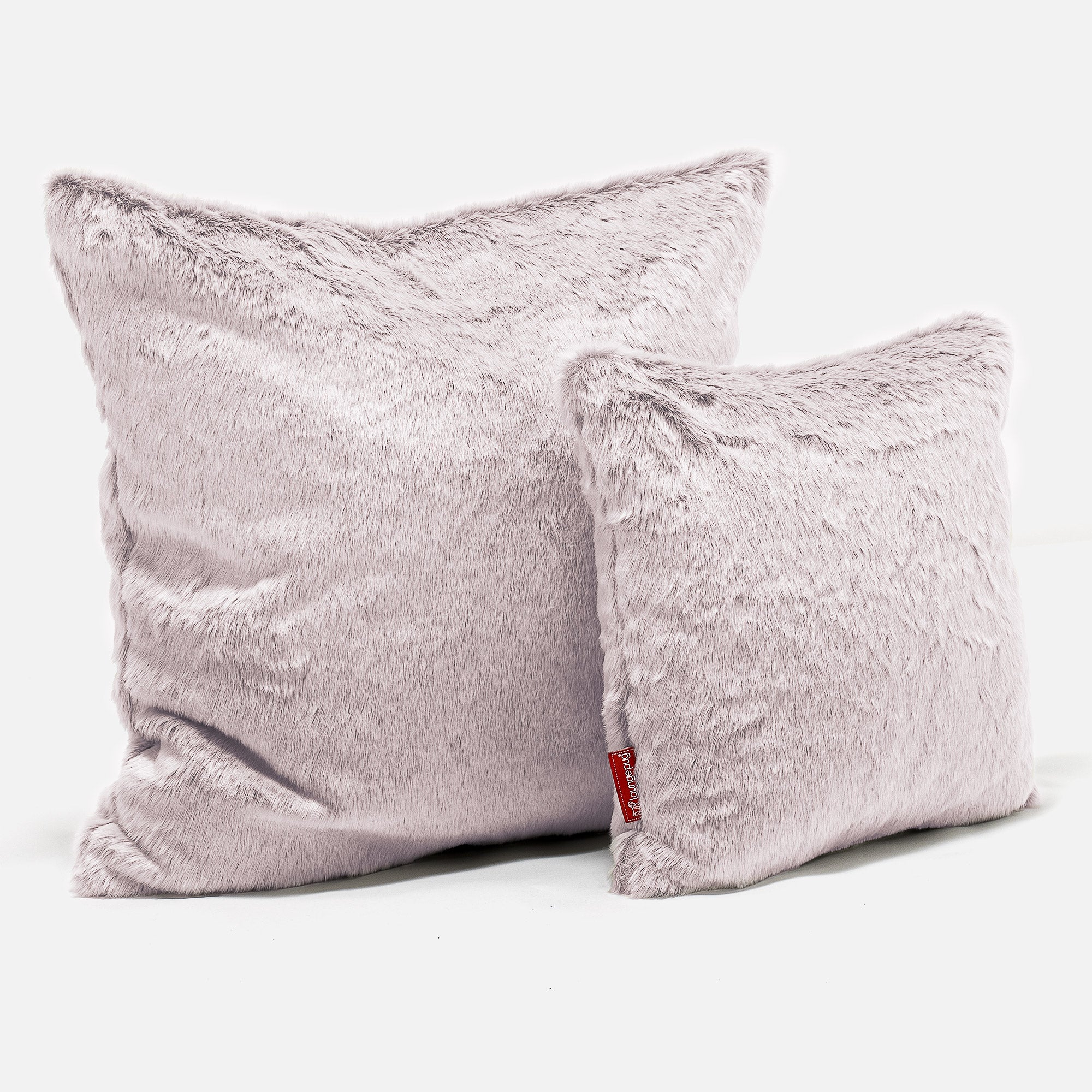 Extra Große Dekokissen / Sofa Kissenbezug 70 x 70cm - Kaninchen Kunstfell Pastellrosa - Image 2