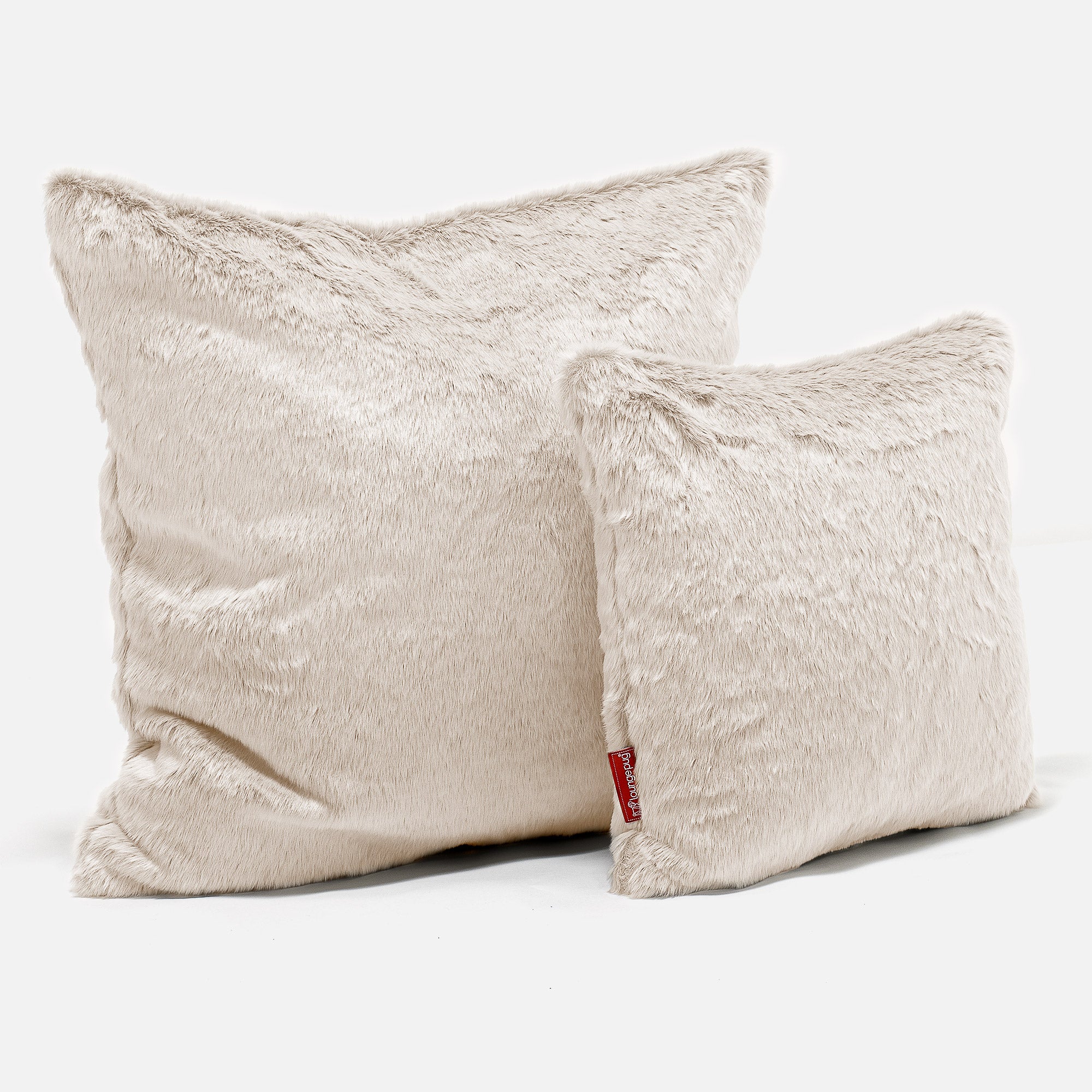 Extra Große Dekokissen / Sofa Kissenbezug 70 x 70cm - Kaninchen Kunstfell Weiß - Image 2
