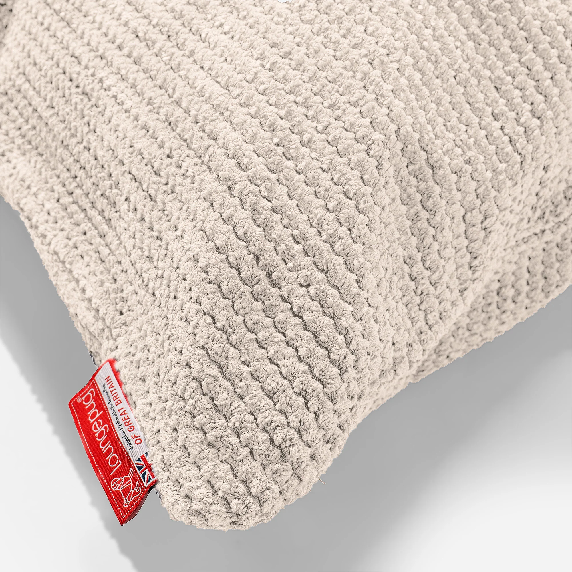 Extra Große Dekokissen / Sofa Kissenbezug 70 x 70cm - Pom-Pom Creme - Image 3