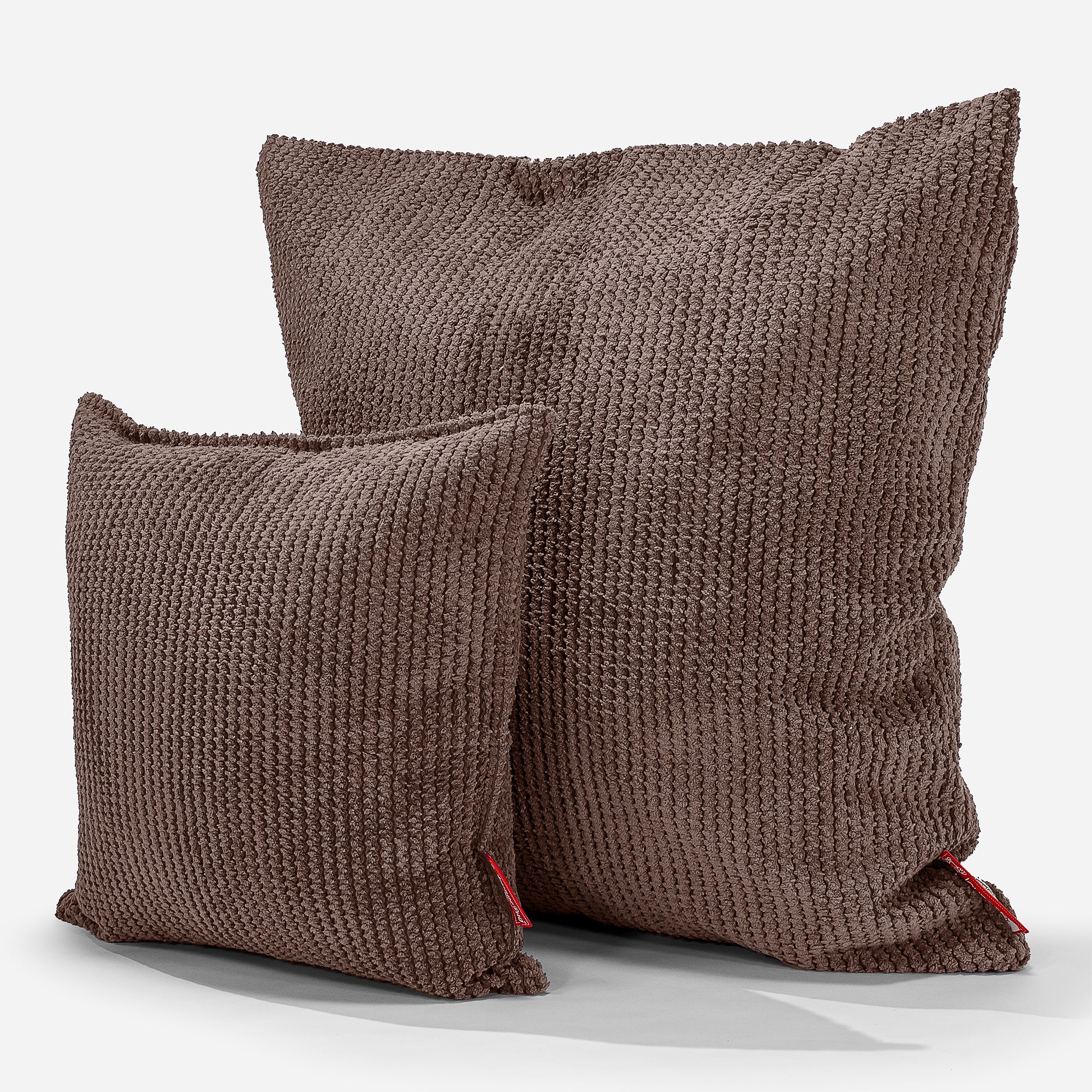 Extra Große Dekokissen / Sofa Kissenbezug 70 x 70cm - Pom-Pom Schoko - Image 2