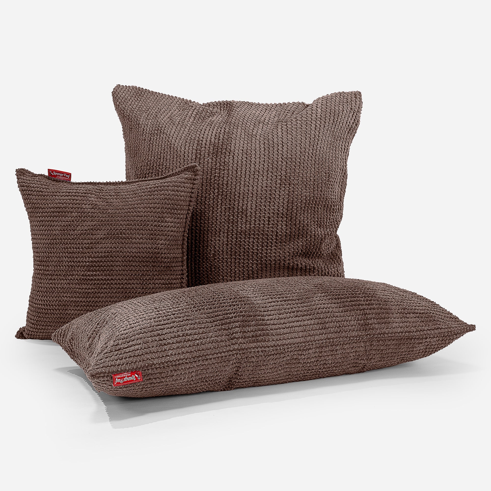 Extra Große Dekokissen / Sofa Kissenbezug 70 x 70cm - Pom-Pom Schoko - Image 4