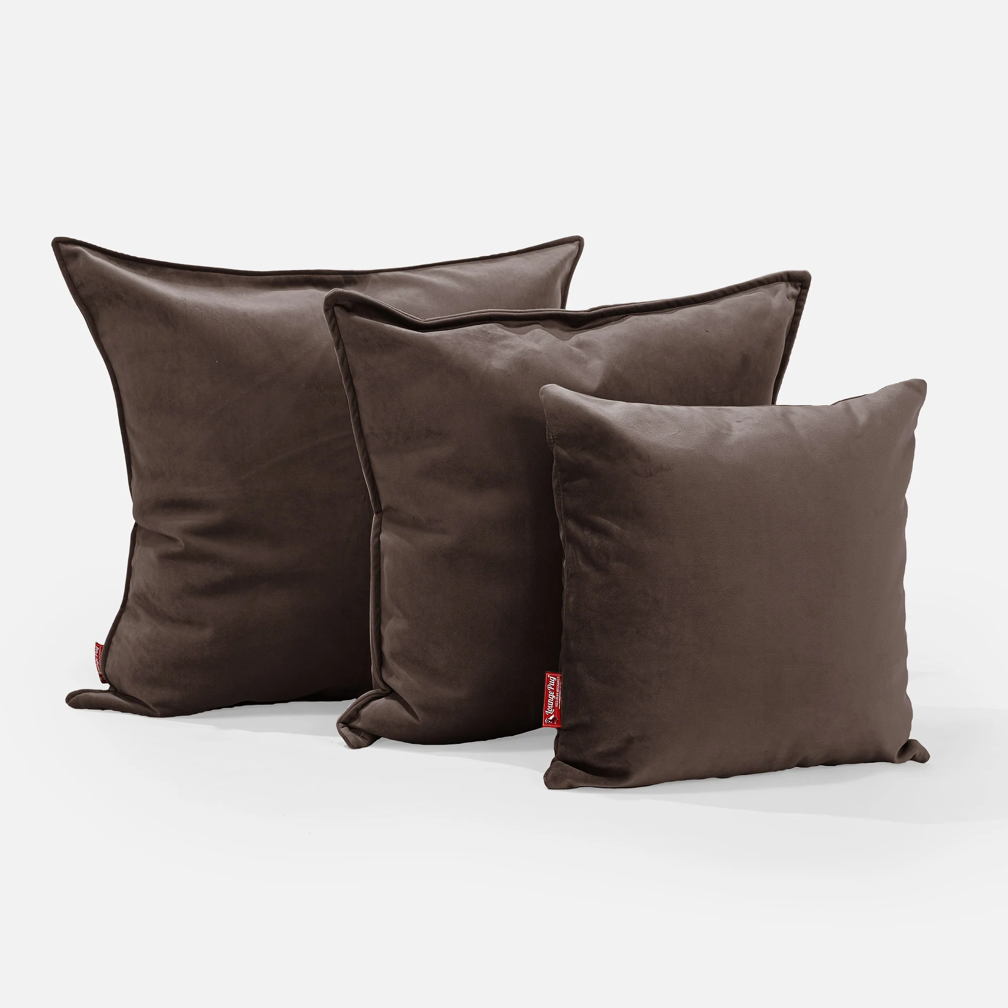 Extra Große Dekokissen / Sofa Kissenbezug 70 x 70cm - Samt Espresso - Image 2