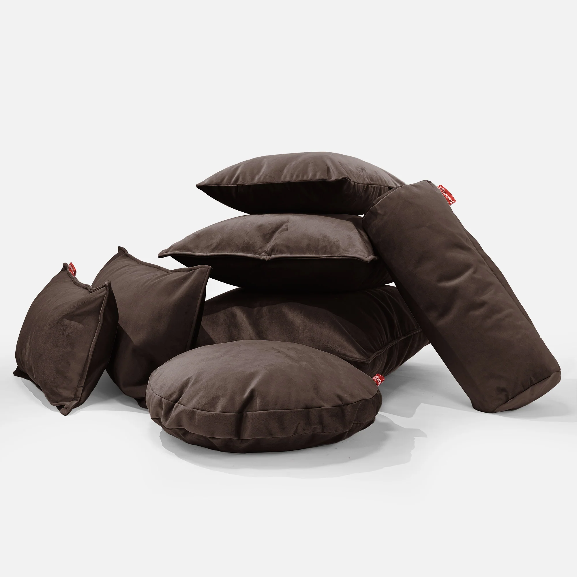 Extra Große Dekokissen / Sofa Kissenbezug 70 x 70cm - Samt Espresso - Image 4
