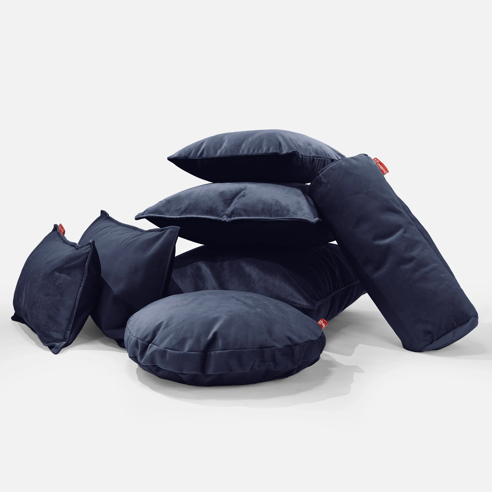 Extra Große Dekokissen / Sofa Kissenbezug 70 x 70cm - Samt Marineblau - Image 4